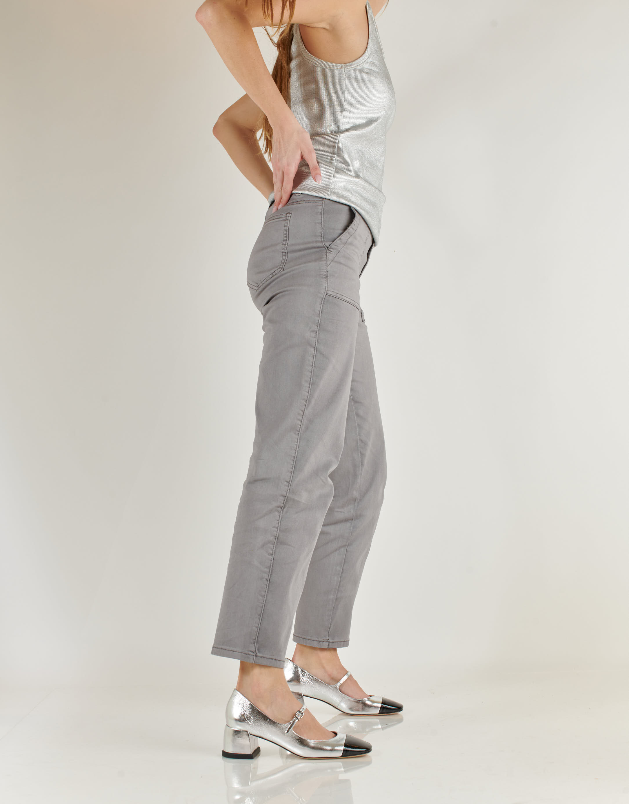 נעלי נשים - Vicenza - נעלי מרי ג'יין CARIBE - שחור   כסף2