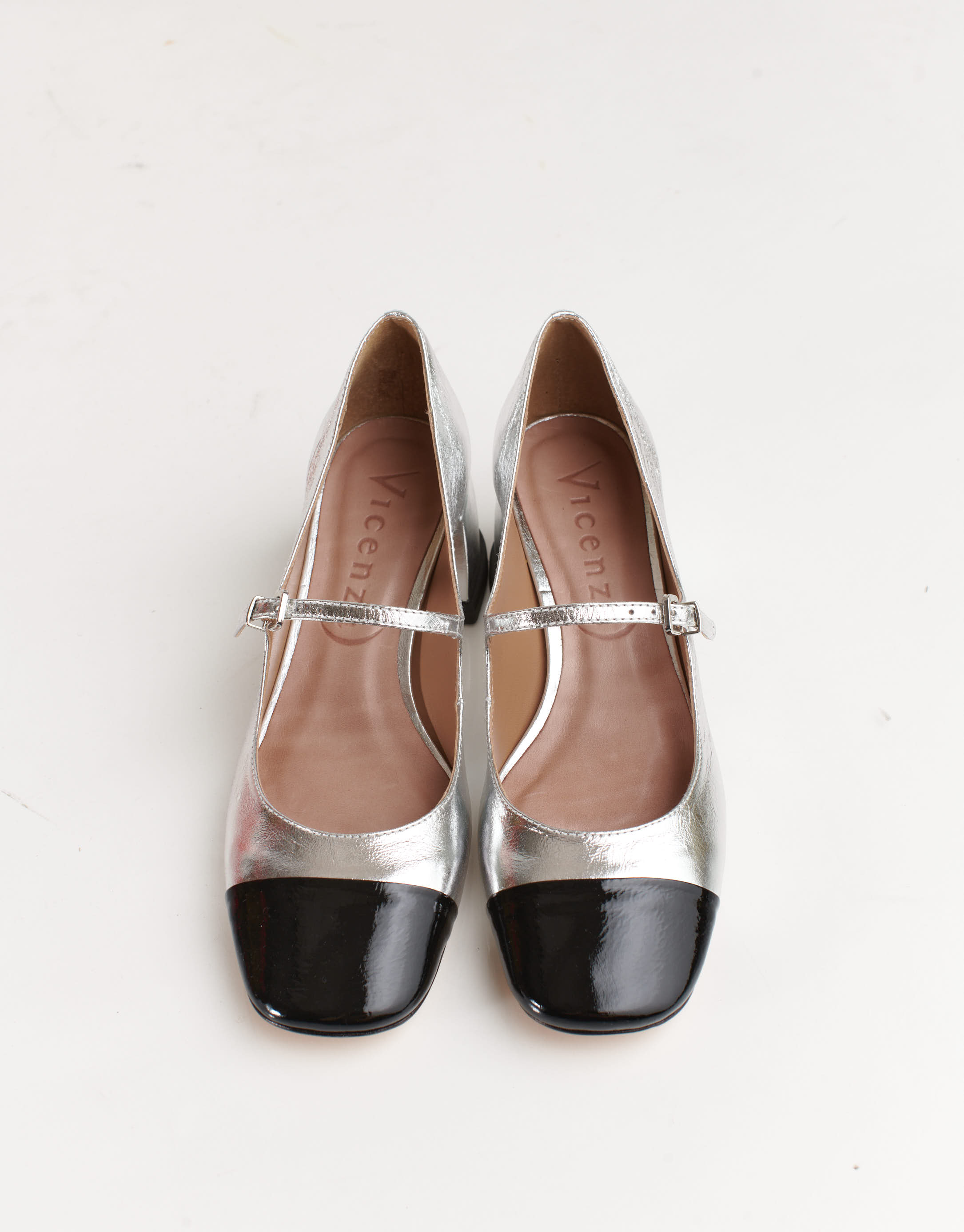 נעלי נשים - Vicenza - נעלי מרי ג'יין CARIBE - שחור   כסף3