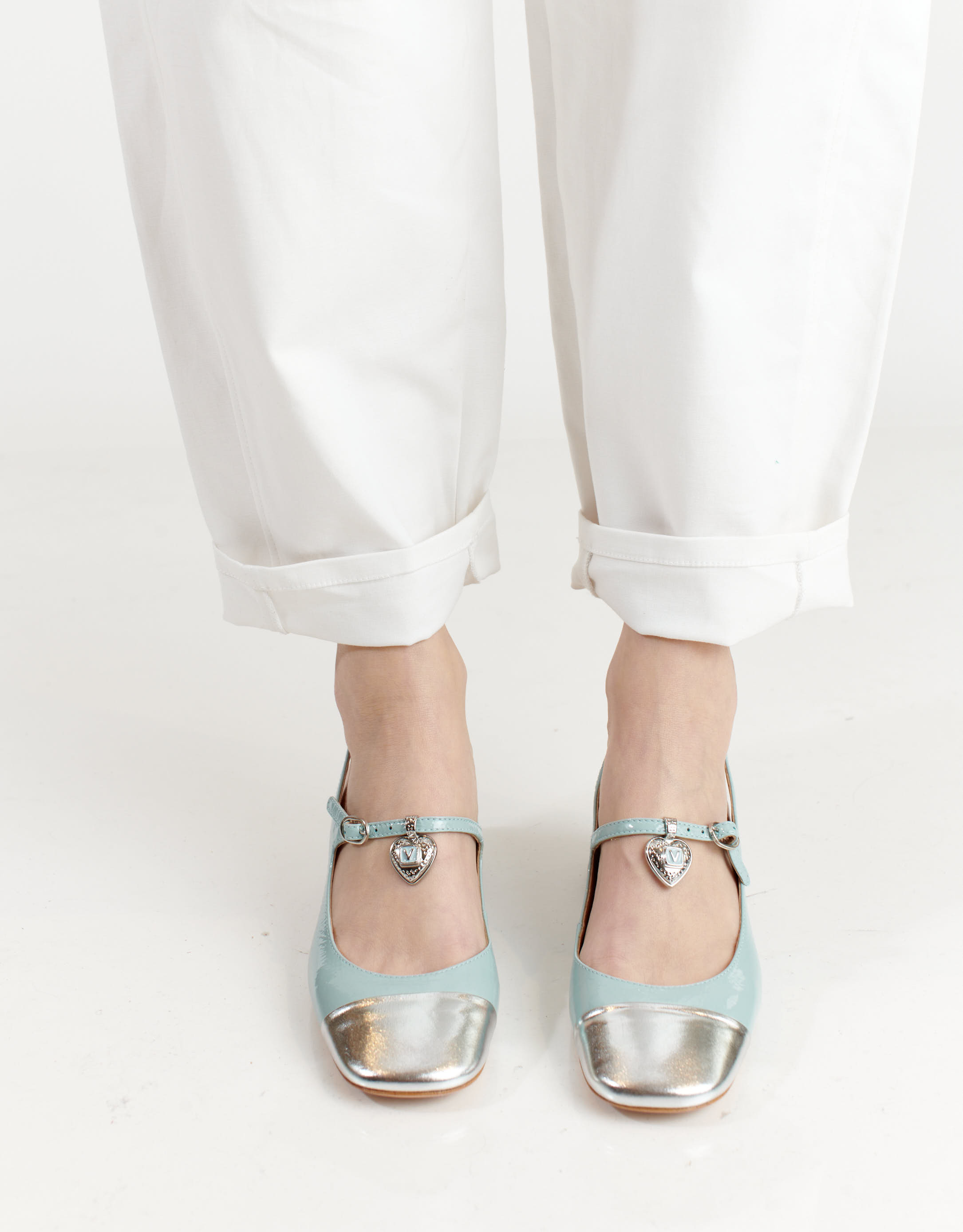 נעלי נשים - Vicenza - נעלי בובה CARIBE - תכלת3