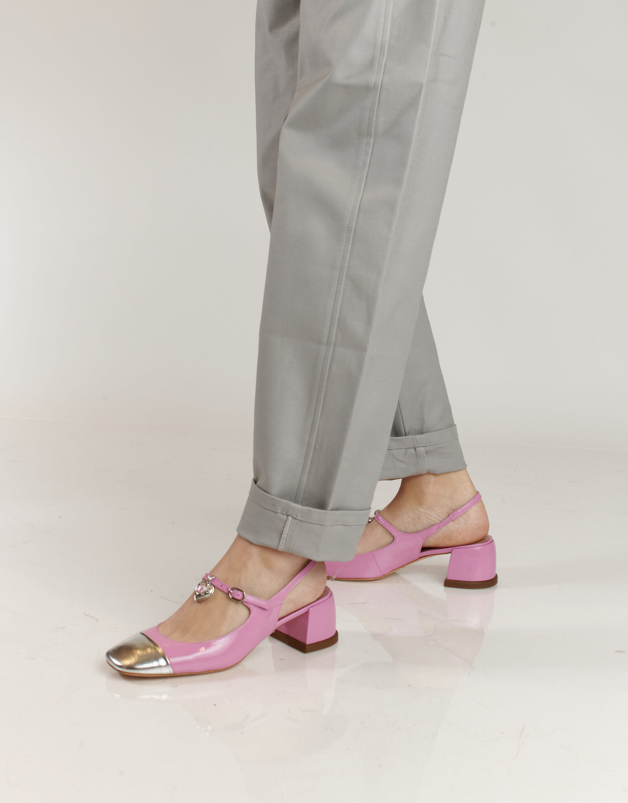 נעלי נשים - Vicenza - נעלי בובה CARIBE - ורוד4