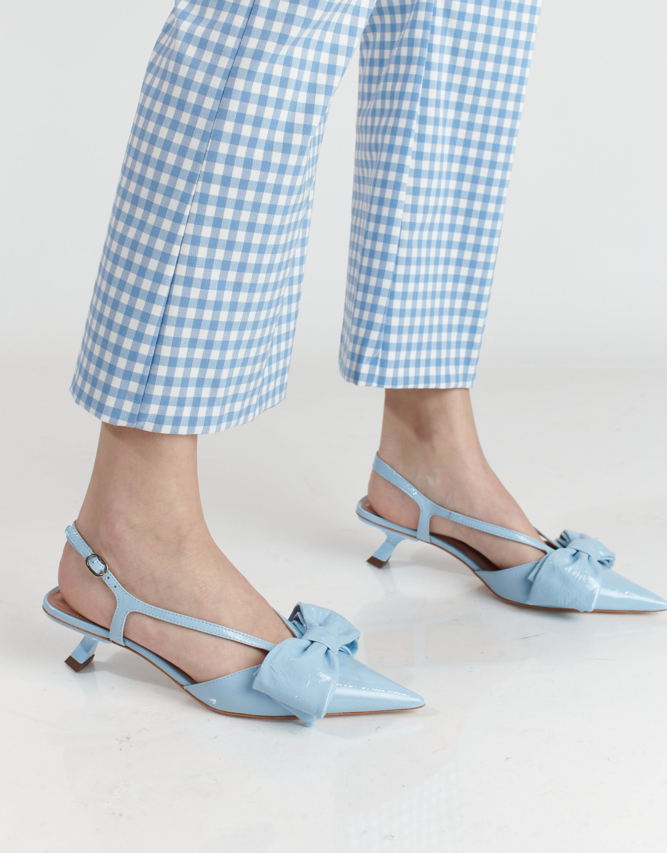 נעלי נשים - Vicenza - נעלי סירה SERVIA פפיון - תכלת