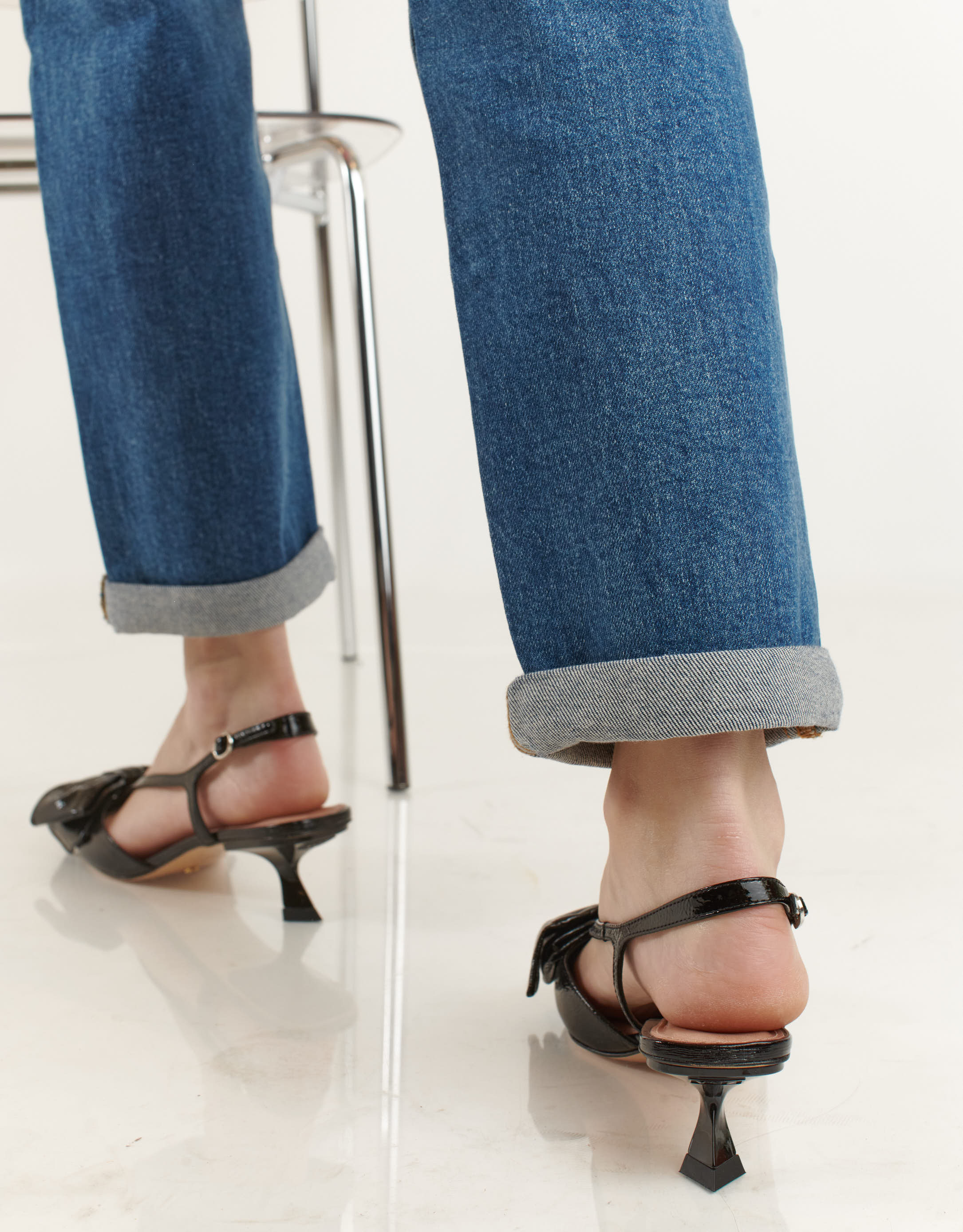 נעלי נשים - Vicenza - נעלי סירה SERVIA פפיון - שחור4