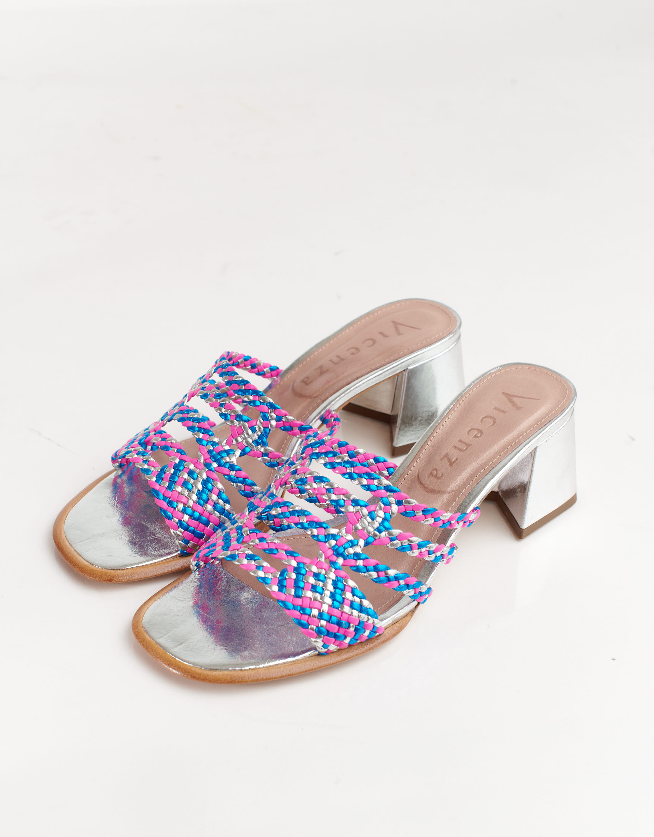 נעלי נשים - Vicenza - כפכפי עקב ANCARA - כחול   כסף2