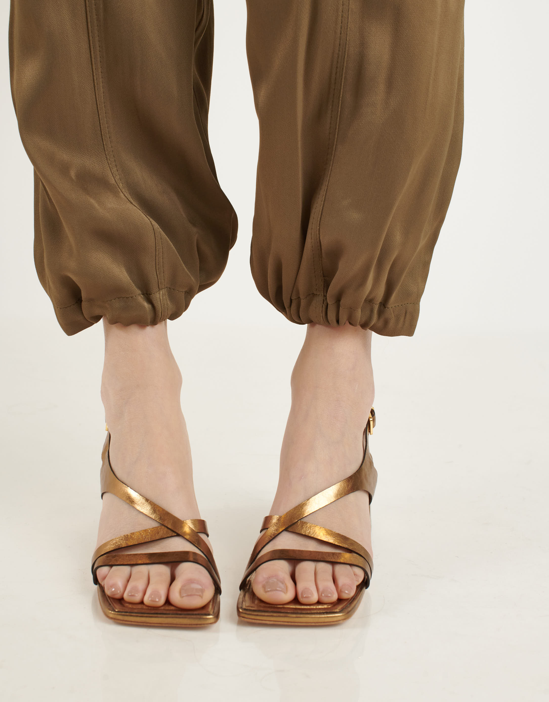 נעלי נשים - Vicenza - סנדלי עקב ODESSA - ברונזה