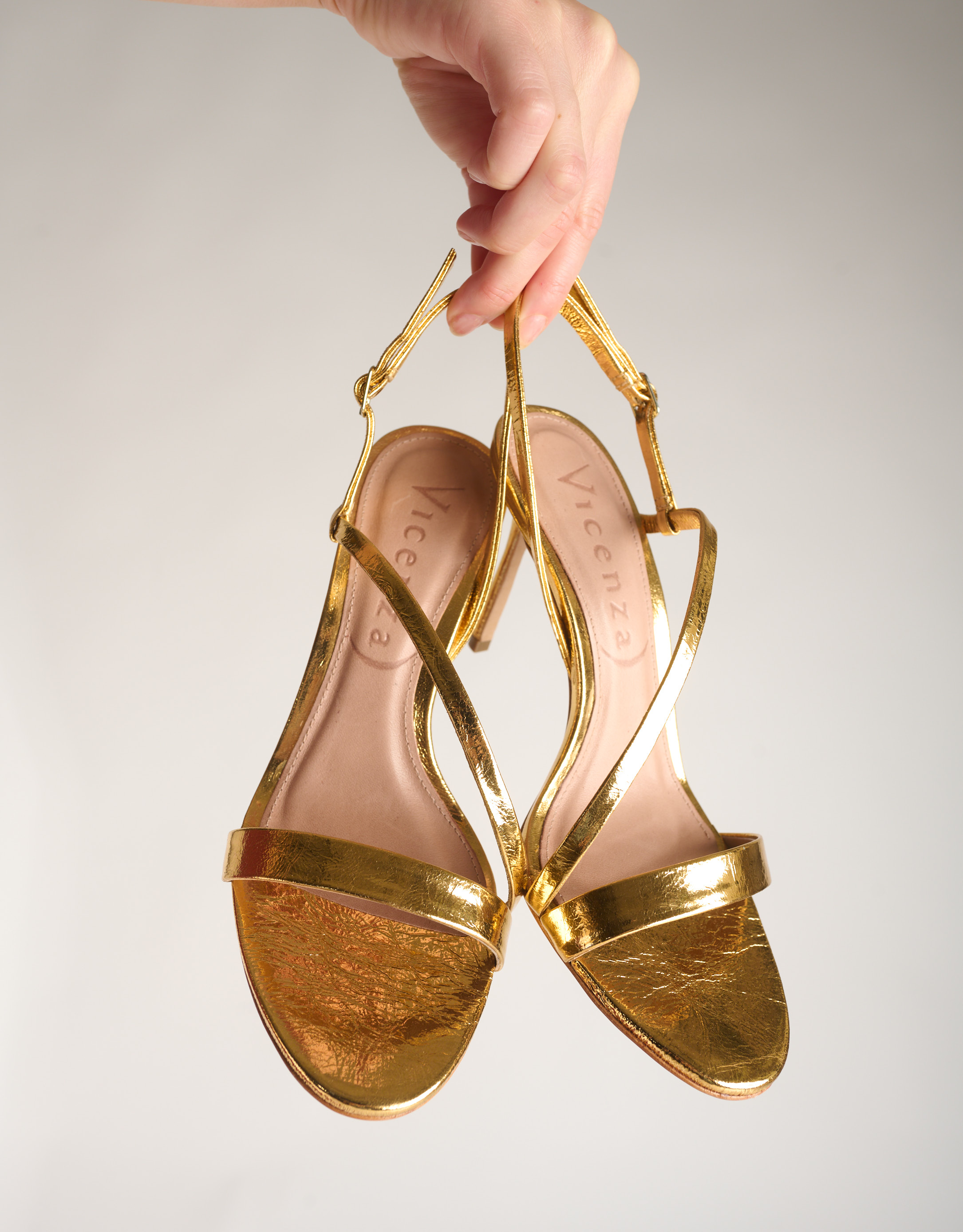 נעלי נשים - Vicenza - סנדלי עקב CAPRI - זהב3