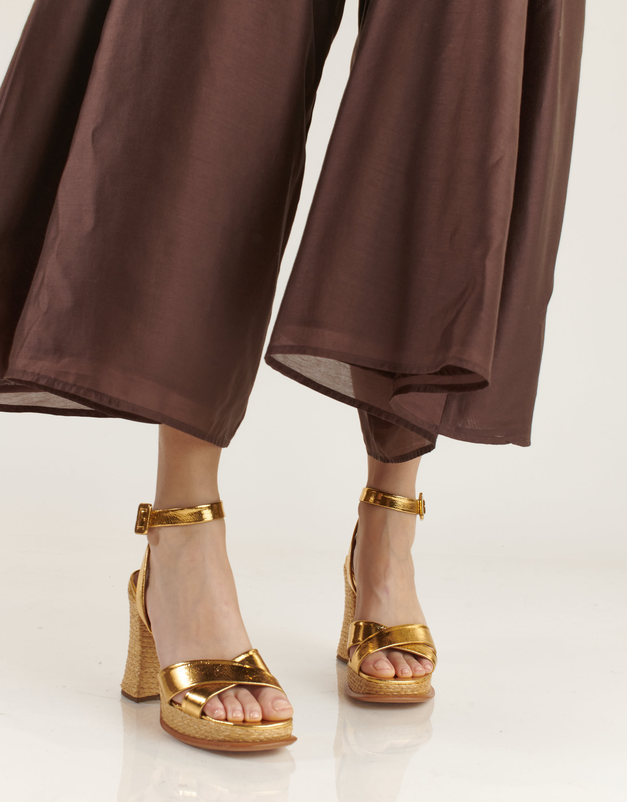 נעלי נשים - Vicenza - סנדלי עקב ABRANTES - זהב4