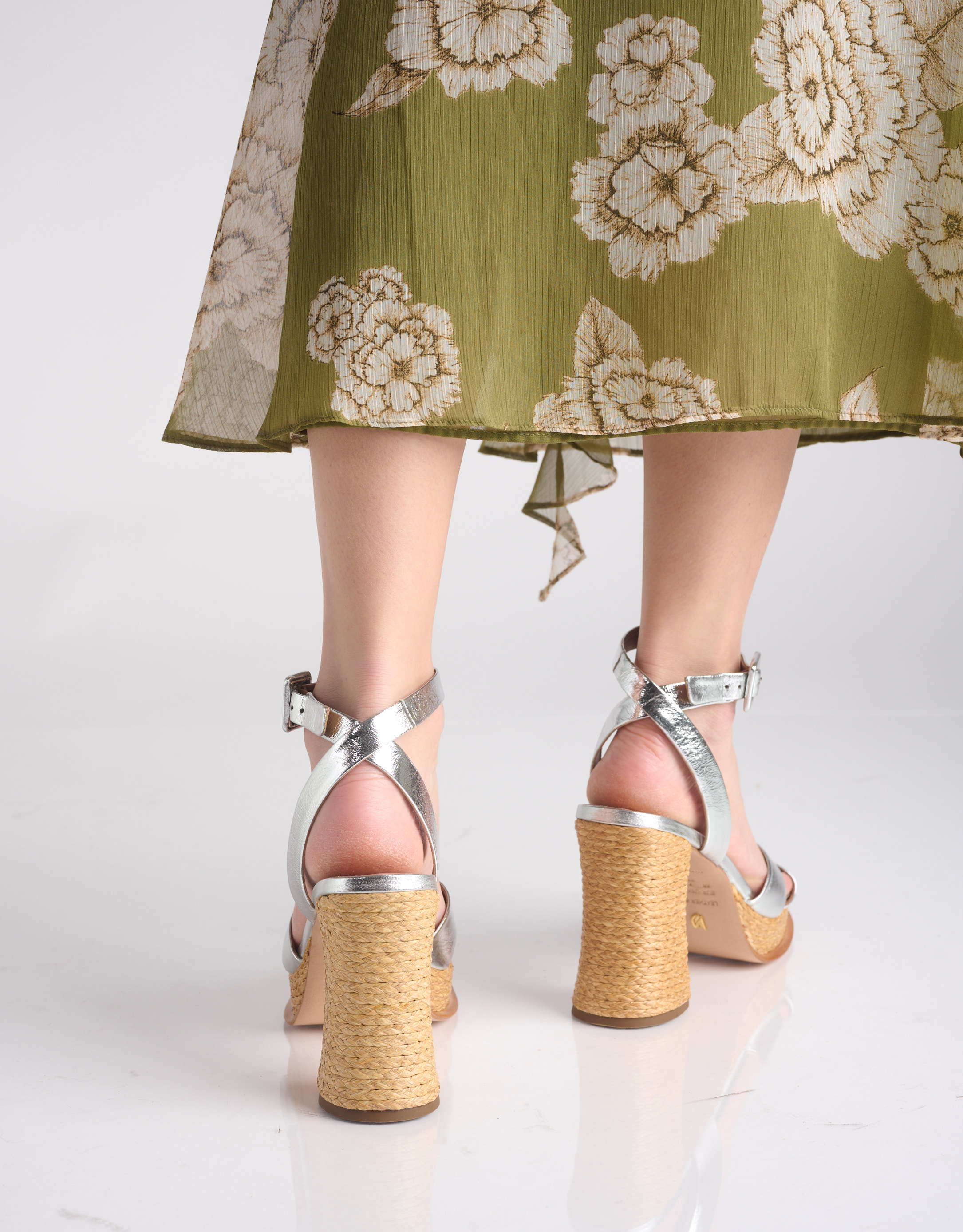 נעלי נשים - Vicenza - סנדלי עקב ABRANTES - כסף4