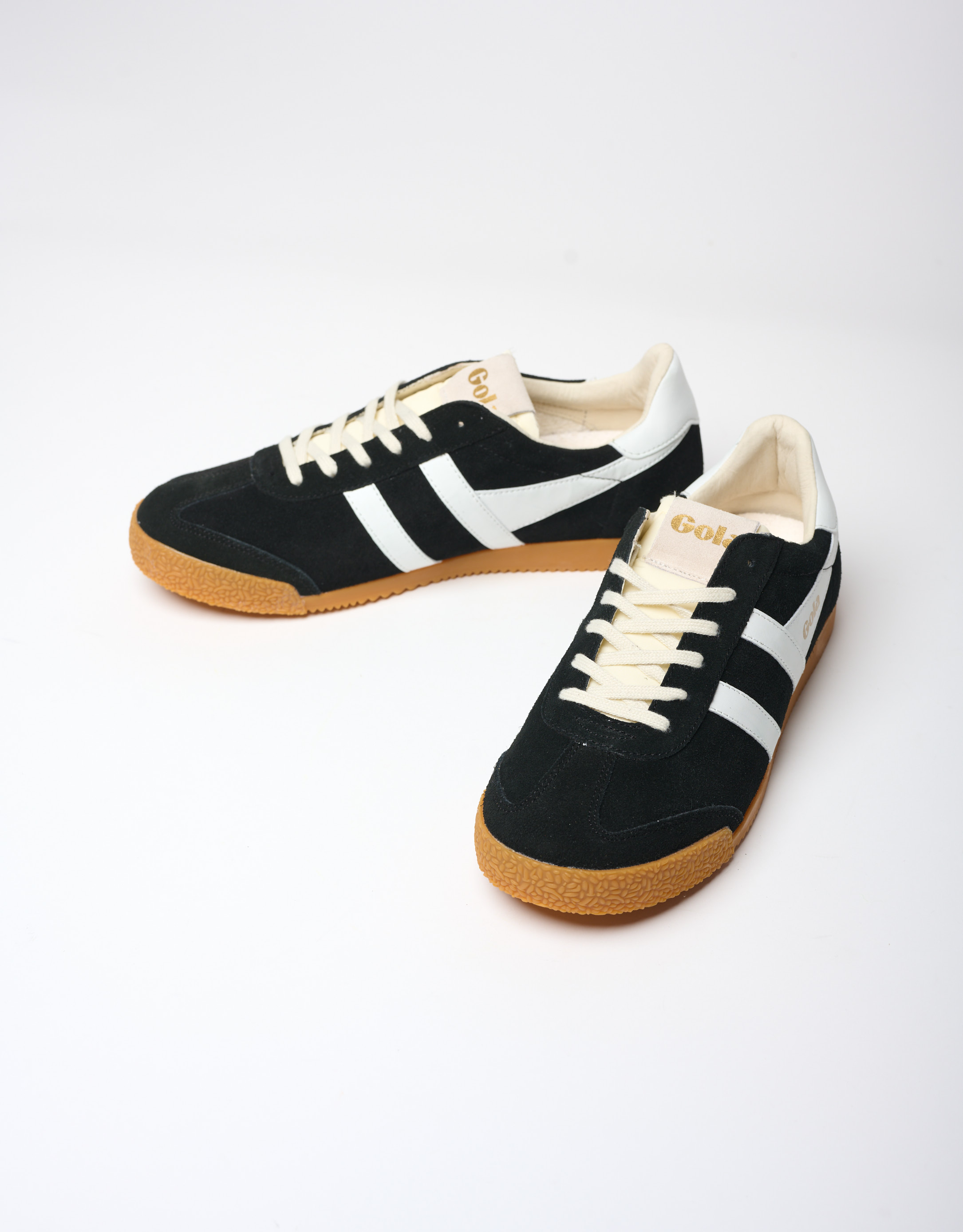 נעלי גברים - Gola - סניקרס ELAN - שחור לבן2