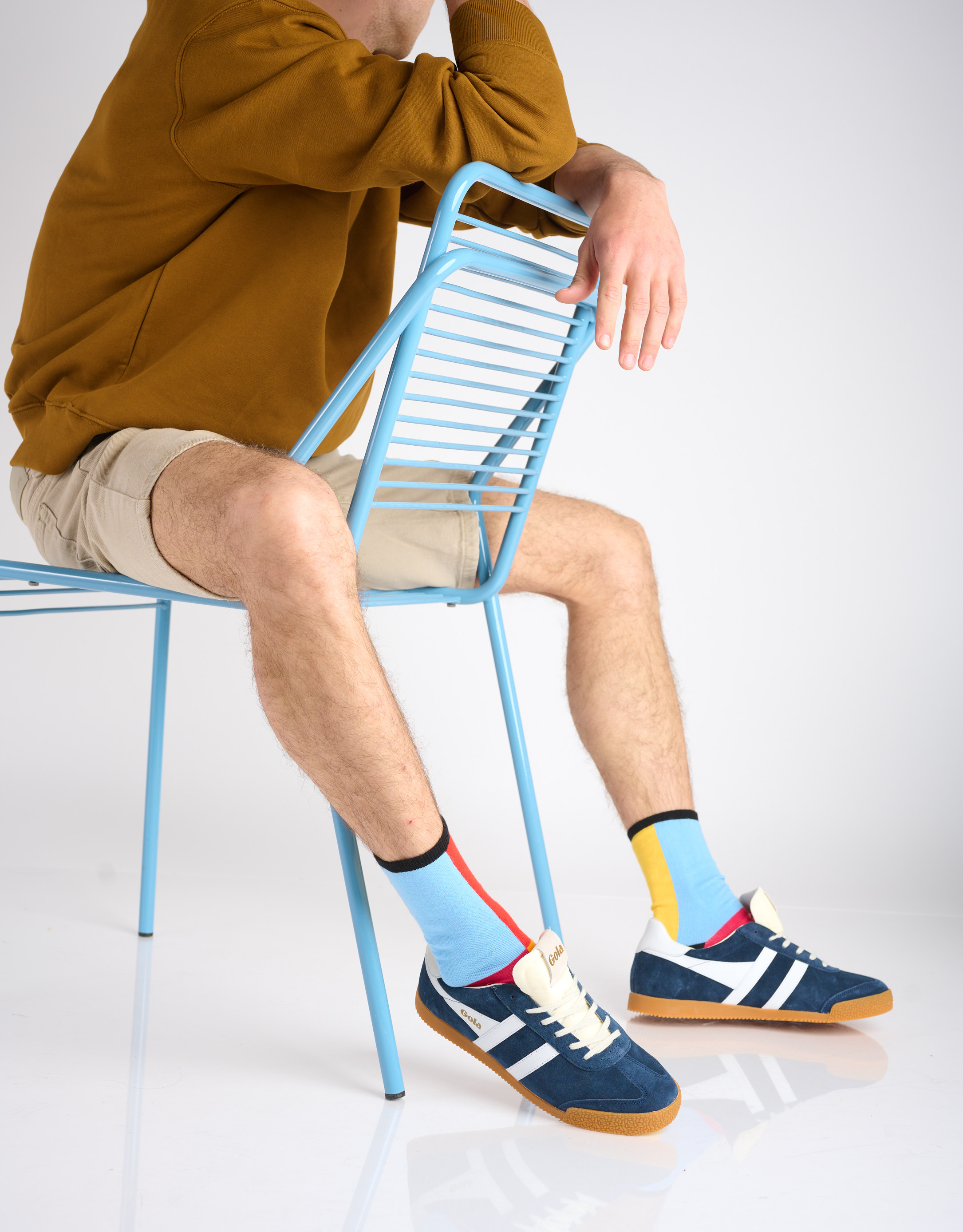 נעלי גברים - Gola - סניקרס ELAN - כחול   לבן3