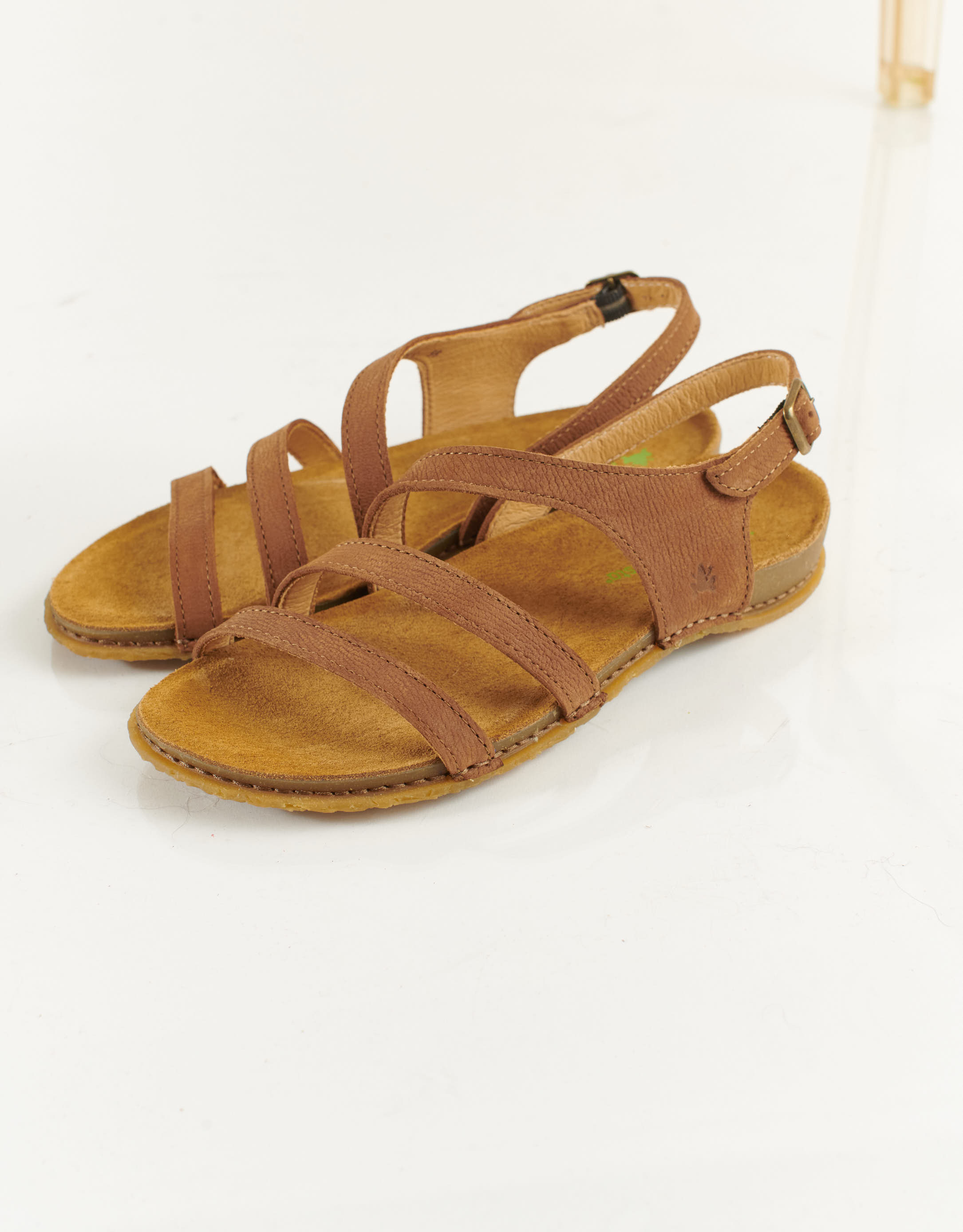 נעלי נשים - El Naturalista - סנדלי רצועות PANGLAO - חום2