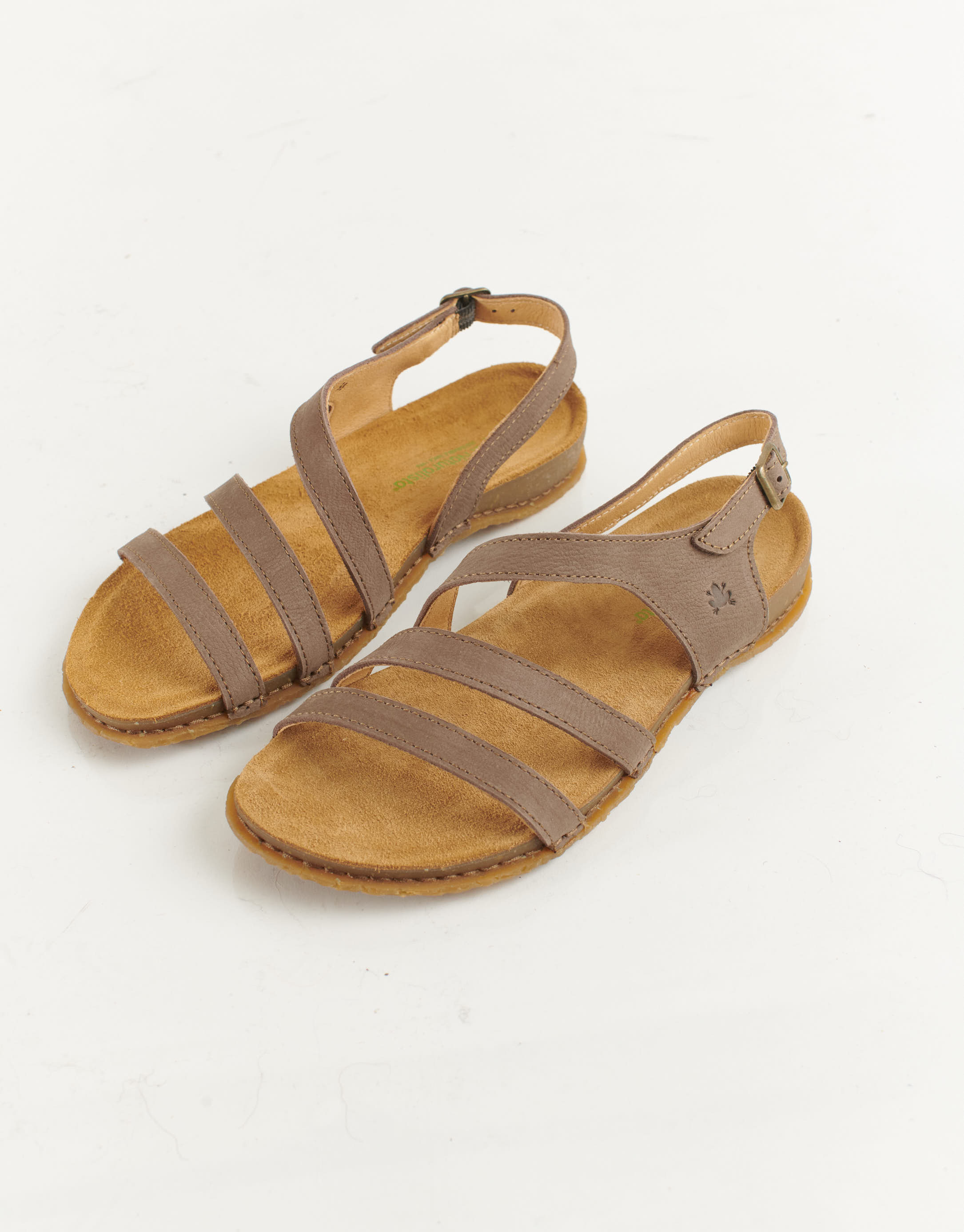 נעלי נשים - El Naturalista - סנדלי רצועות PANGLAO - אפור2