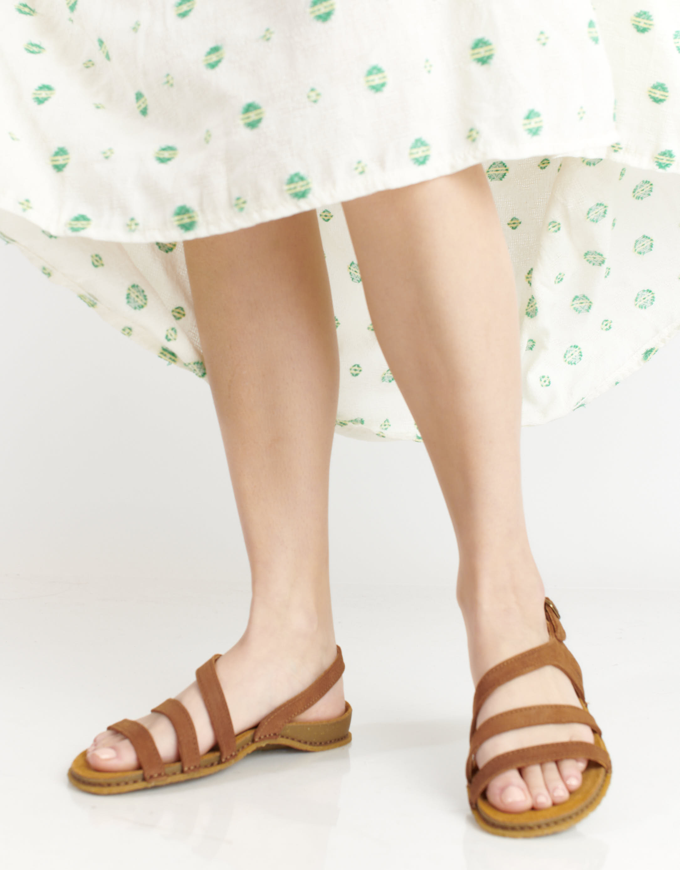 נעלי נשים - El Naturalista - סנדלי רצועות PANGLAO - חום3