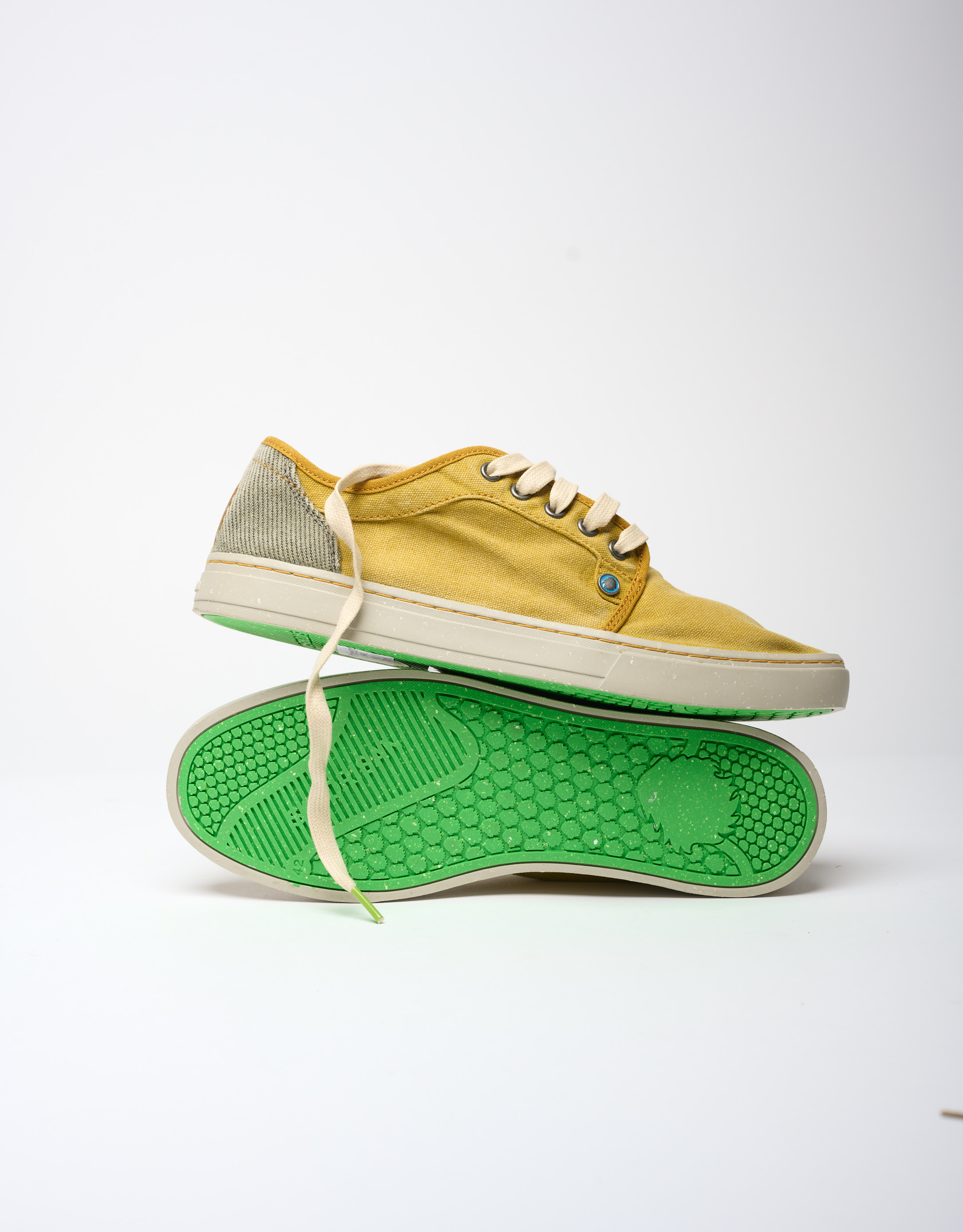 נעלי גברים - Satorisan - סניקרס HEISEI TEXTIL - חרדל2