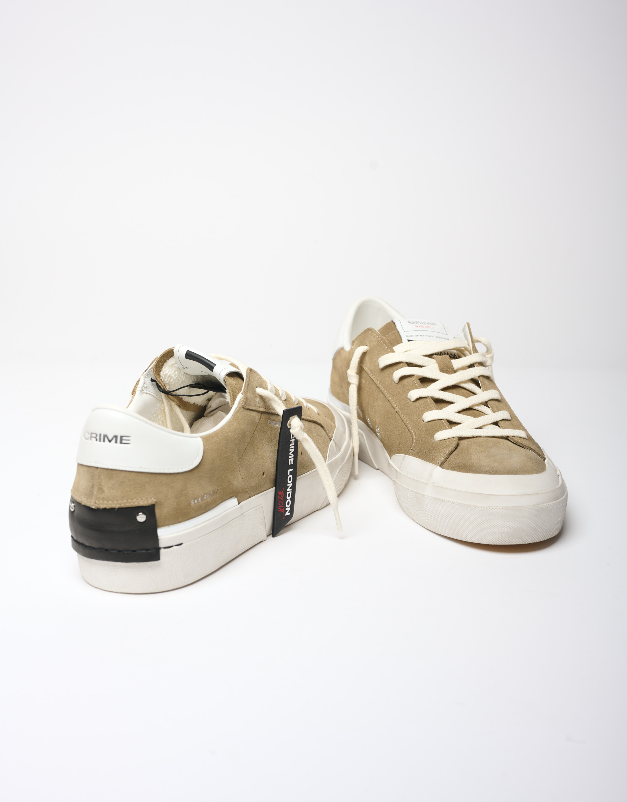 נעלי גברים - Crime London - סניקרס BRUS - חאקי3