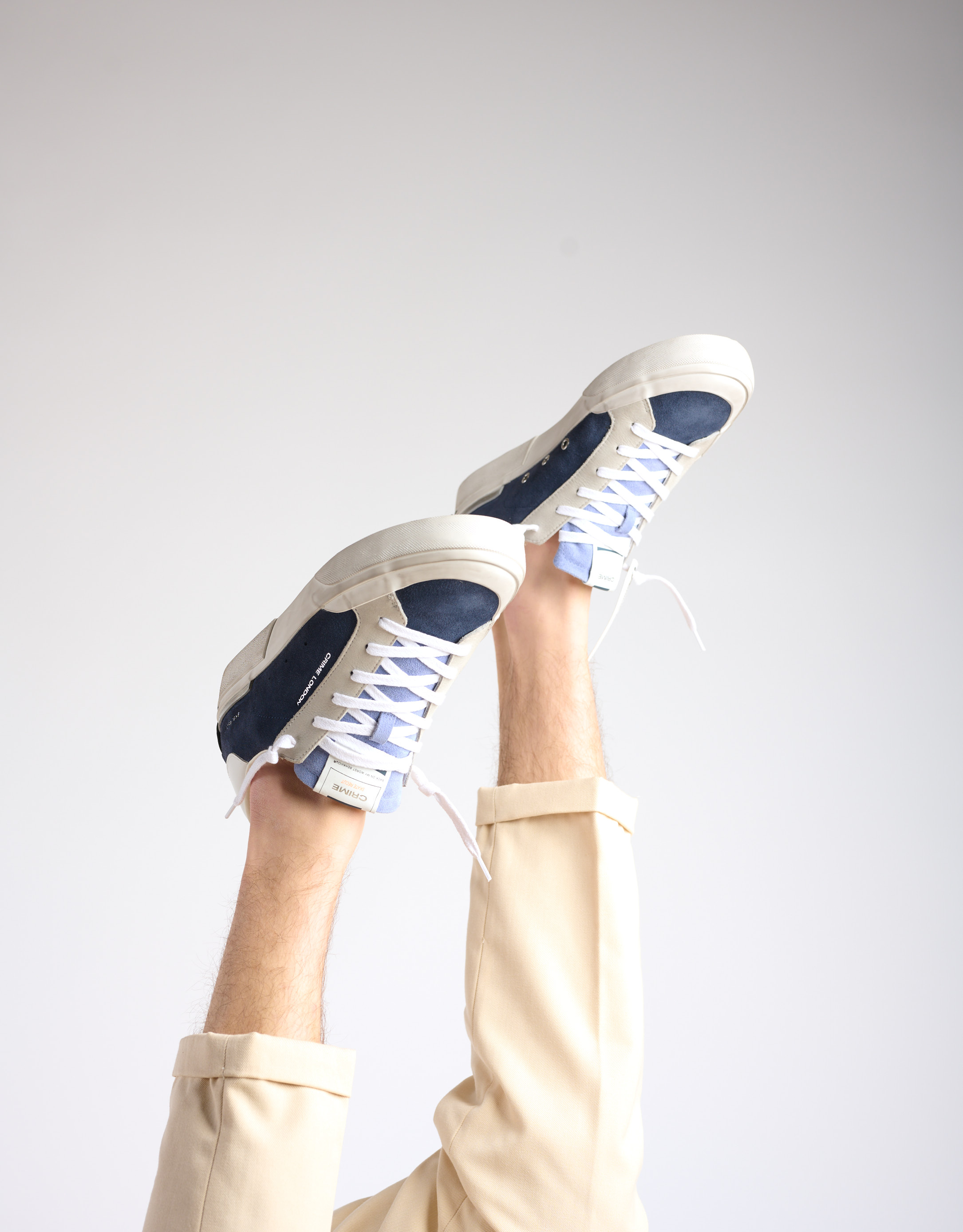 נעלי גברים - Crime London - סניקרס BRUS - כחול2