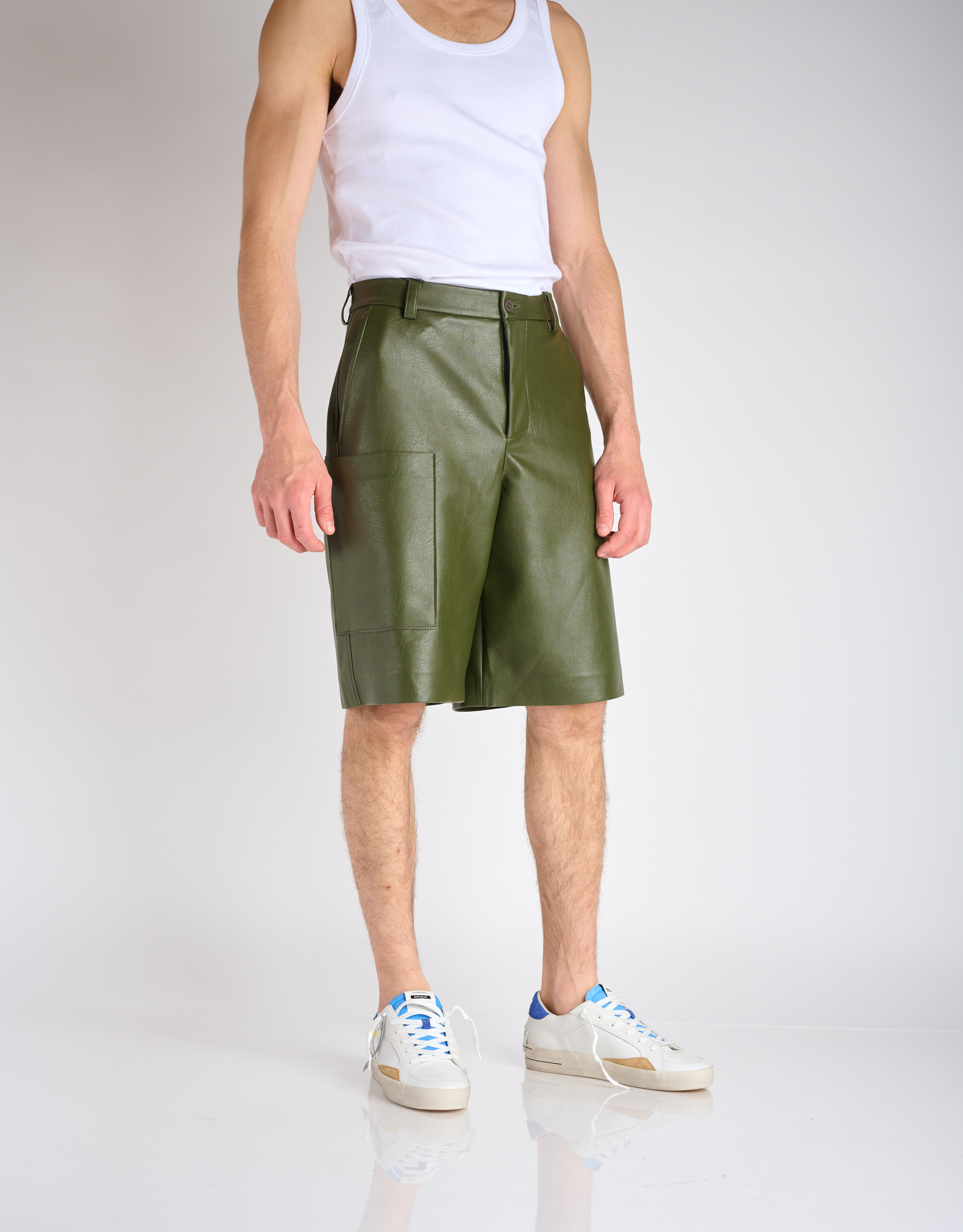 נעלי גברים - Crime London - סניקרס FREDDIE - לבן   כחול3