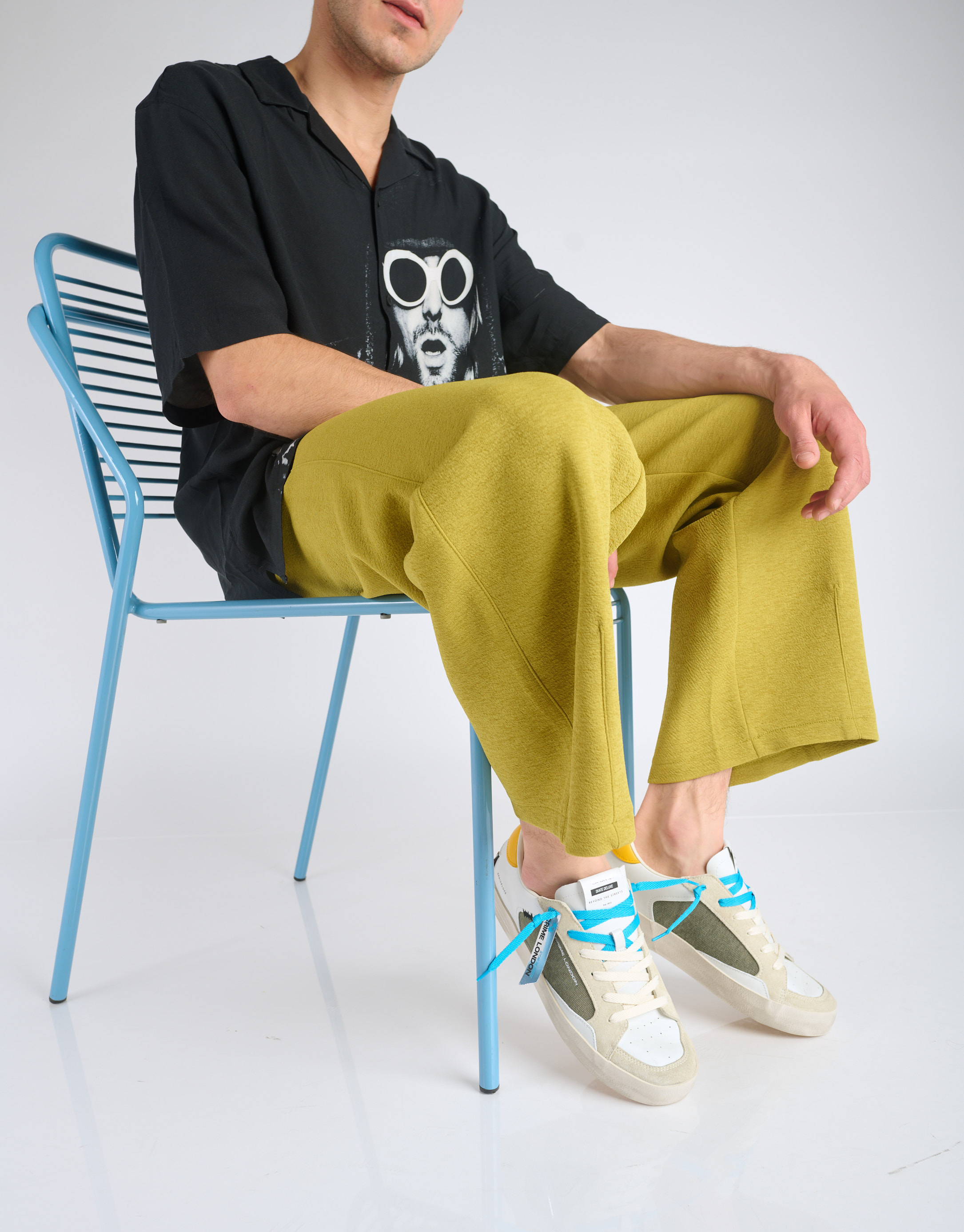 נעלי גברים - Crime London - סניקרס STEVEN - חאקי2