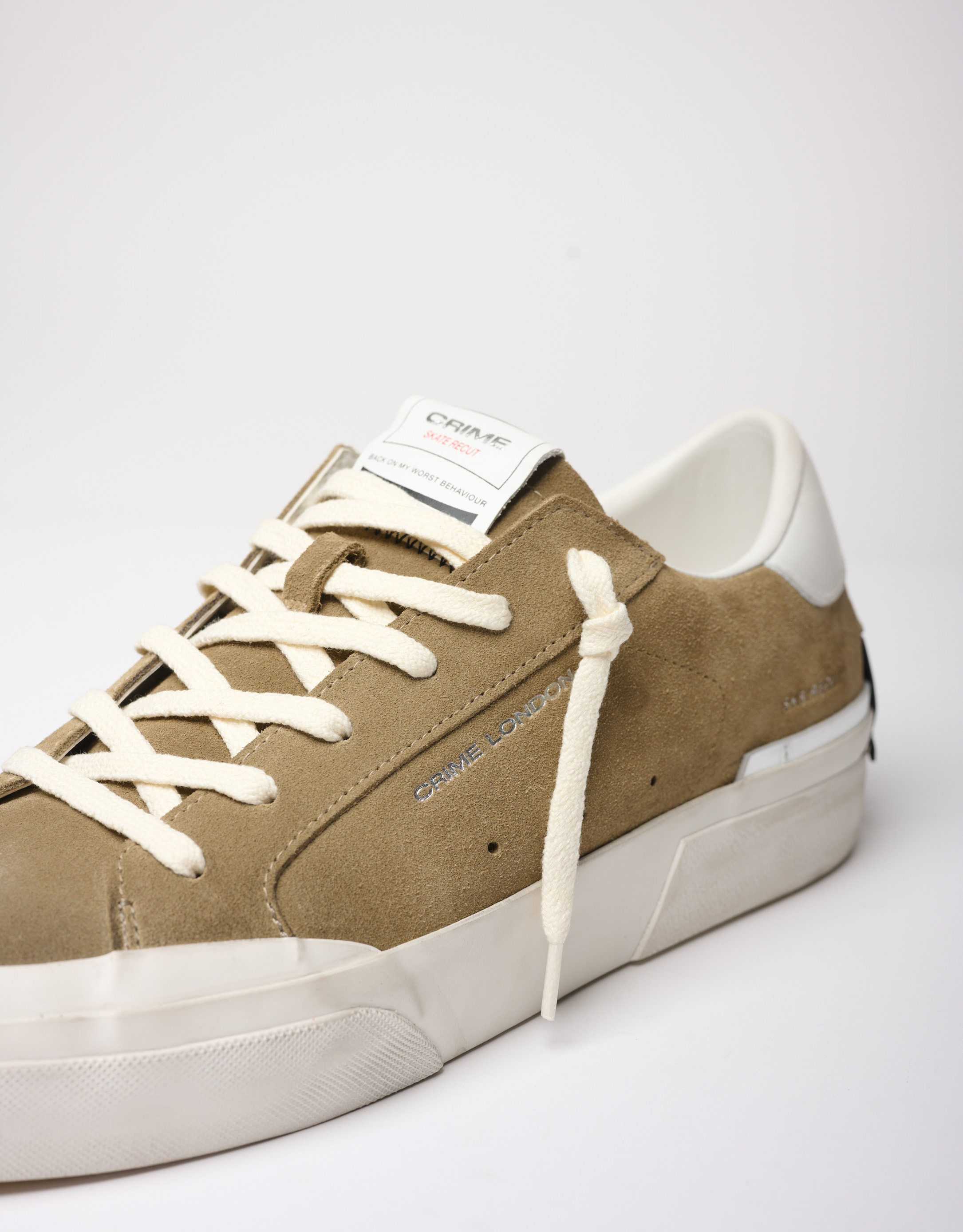 נעלי גברים - Crime London - סניקרס BRUS - חאקי4