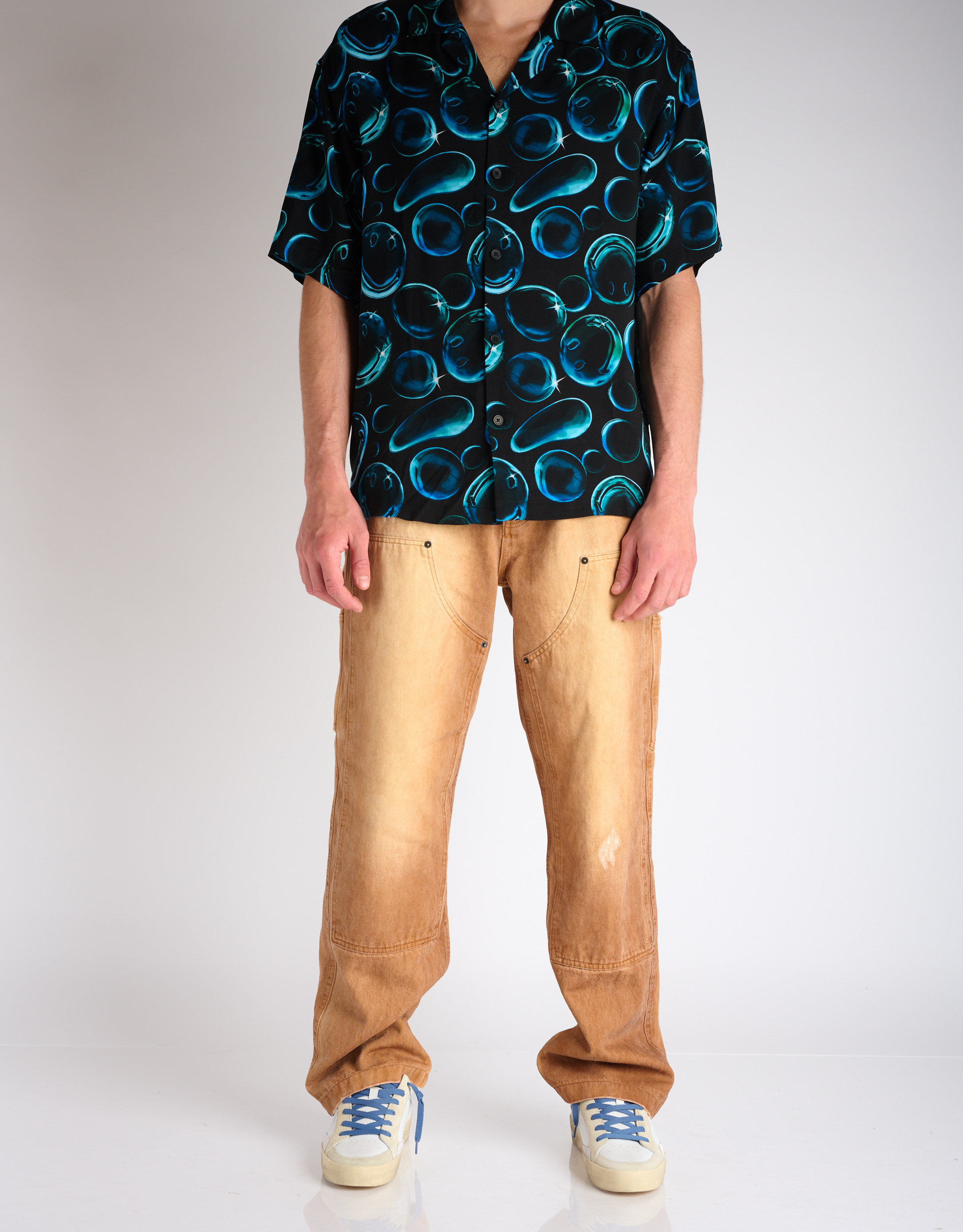 נעלי גברים - Crime London - סניקרס STEVEN - לבן4