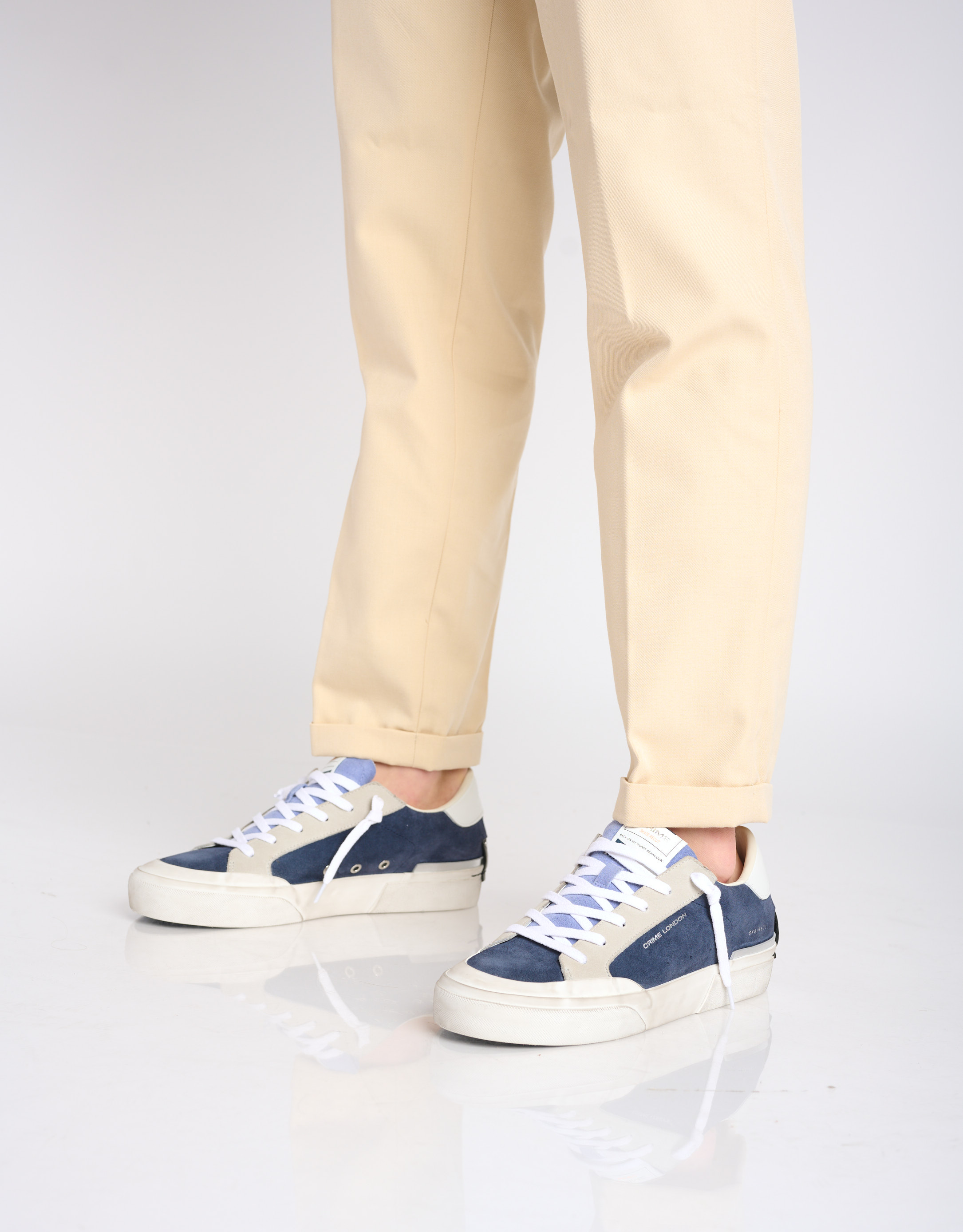 נעלי גברים - Crime London - סניקרס BRUS - כחול4