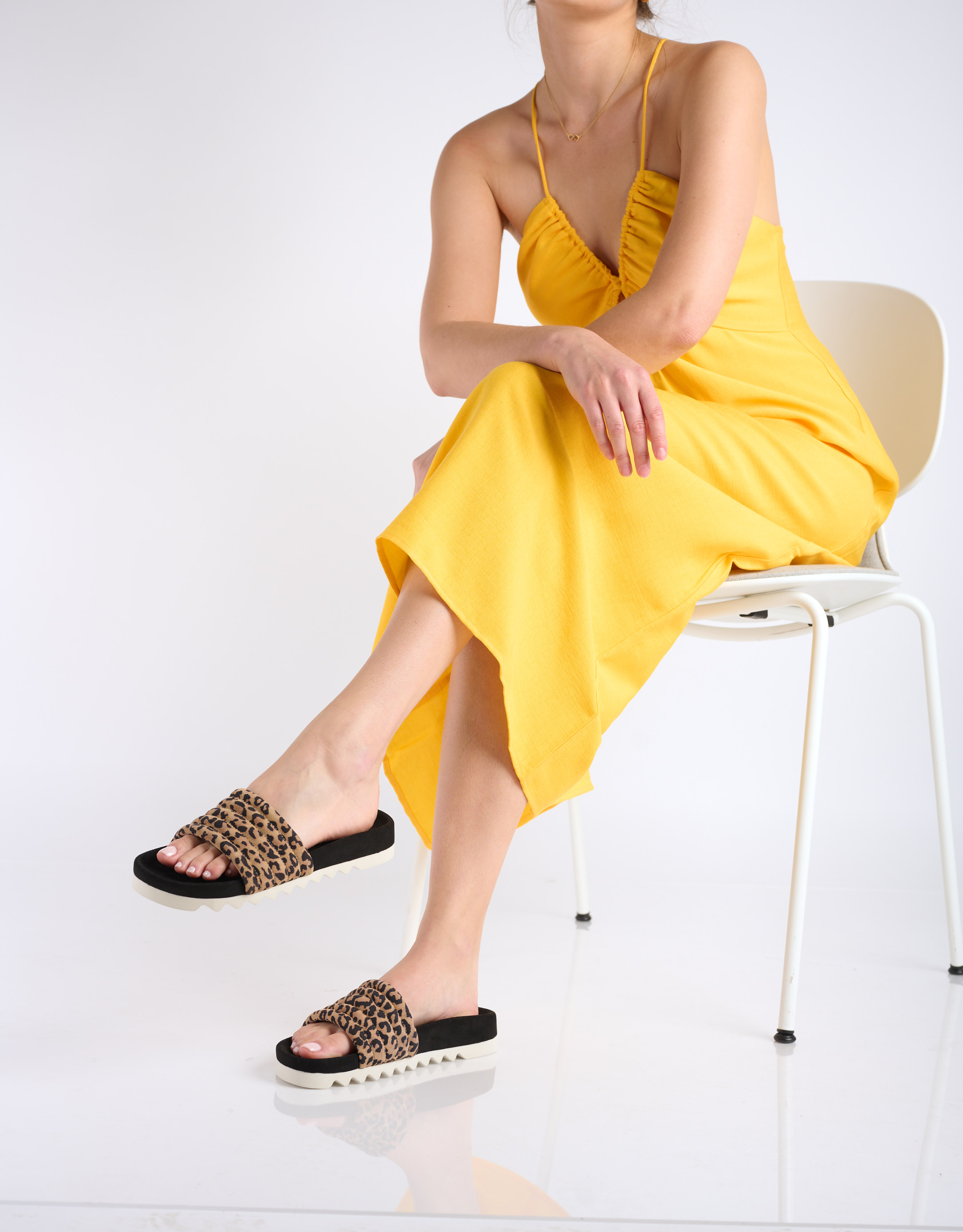 נעלי נשים - Rollie - כפכפים SLIDE TOOTH - נמר