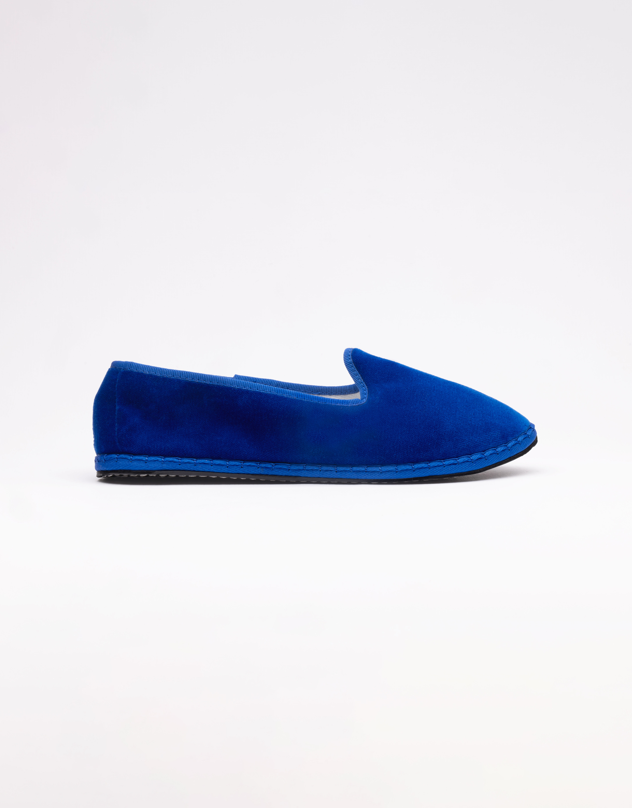 נעלי נשים - Drogheria Crivellini - נעלי קטיפה PAPUSSE CLASS - כחול3