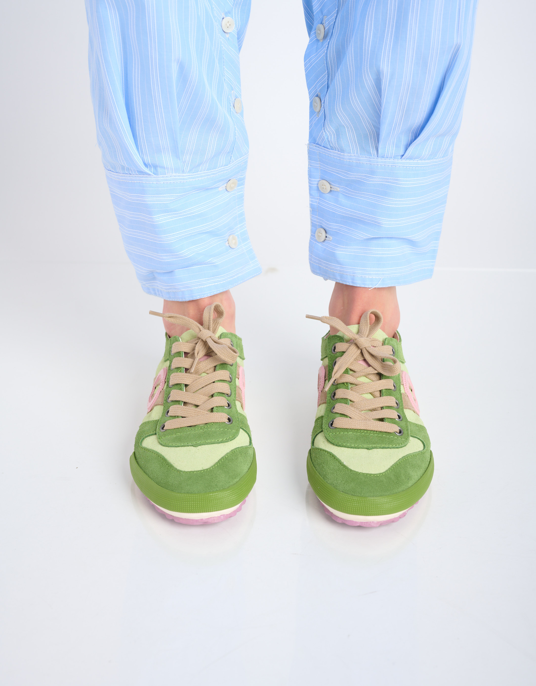 נעלי נשים - Aro - סניקרס IDO ג'ינס - ירוק3