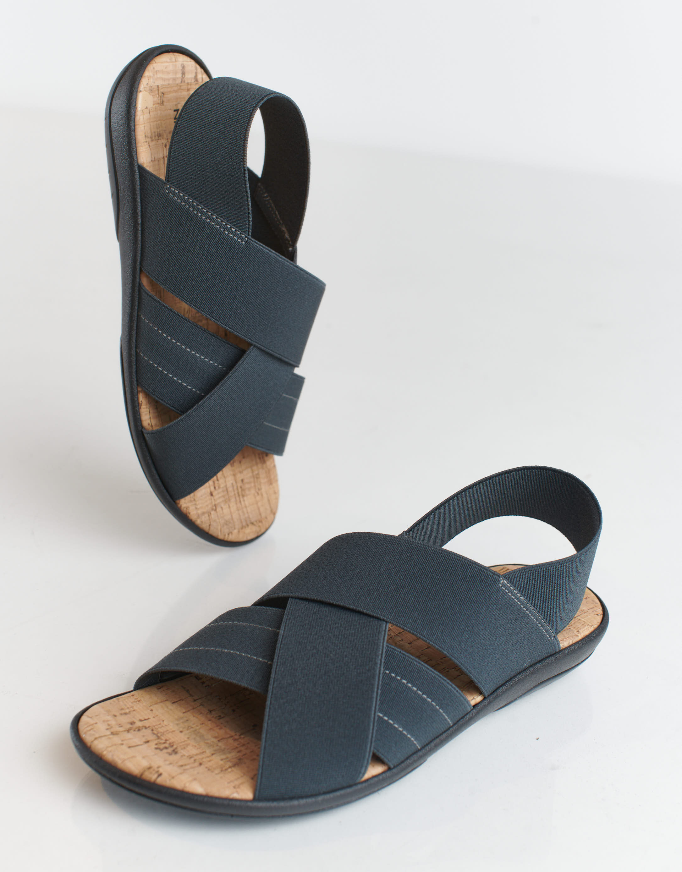 נעלי נשים - NR Rapisardi - סנדלי רצועות CRUB - אפור כהה4