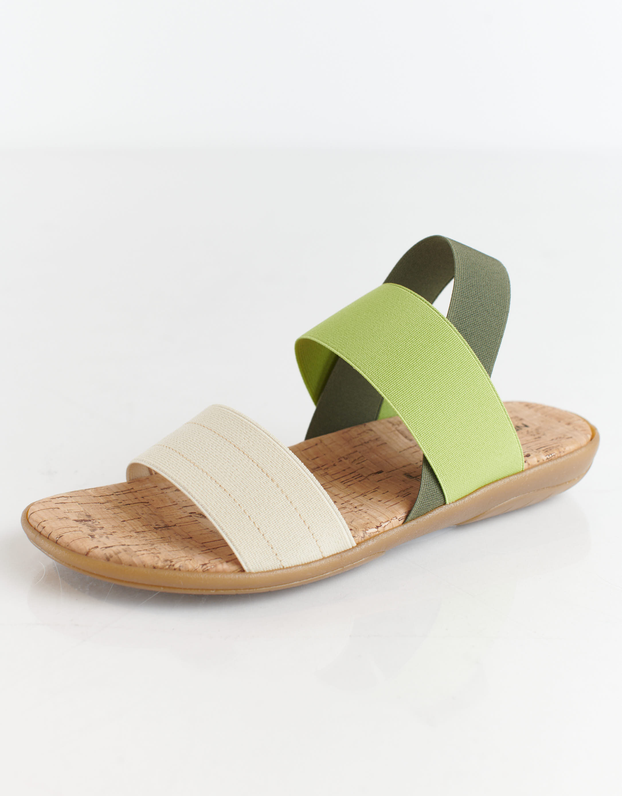 נעלי נשים - NR Rapisardi - סנדלי גומיות משולבים CRUS - בז'4