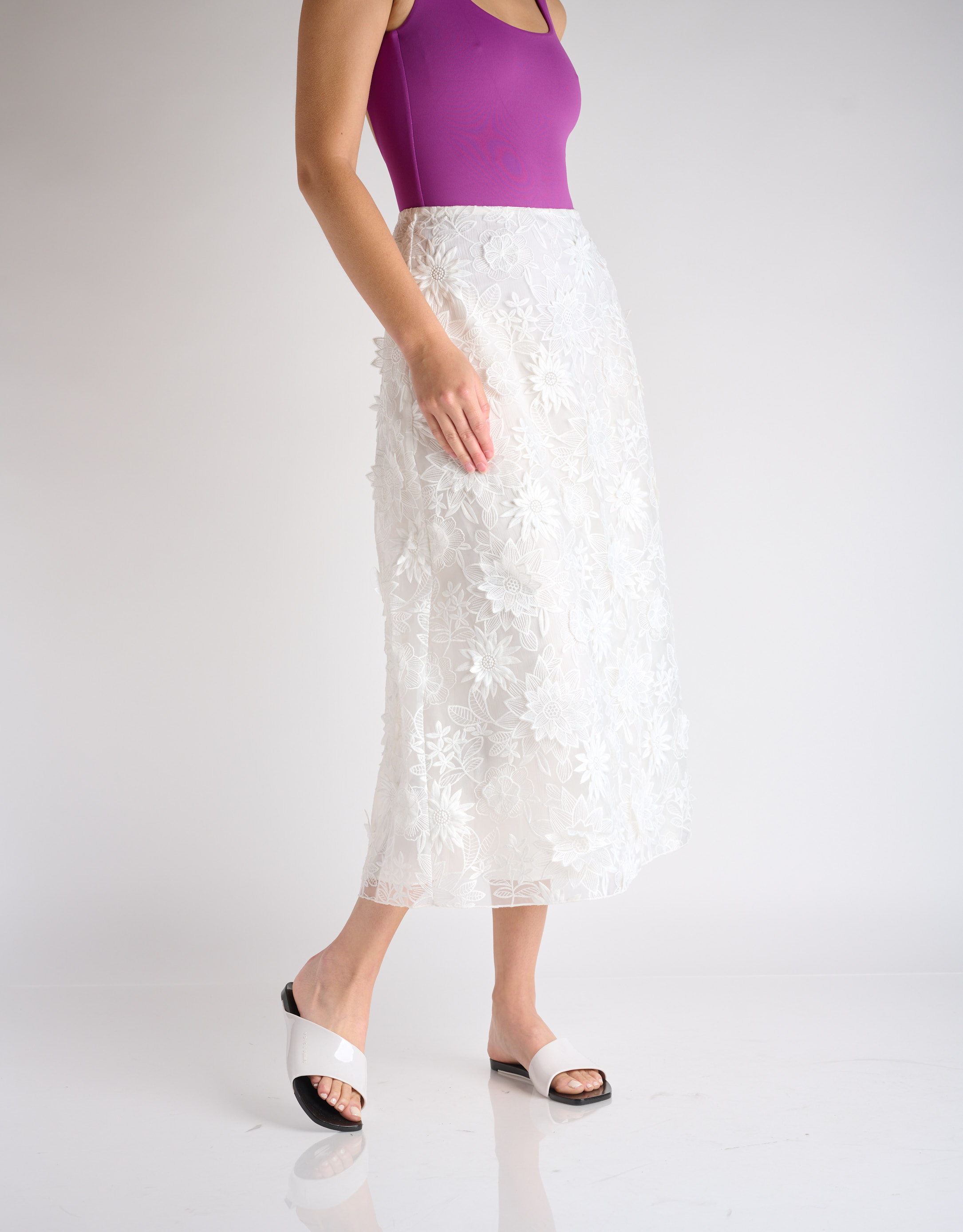 נעלי נשים - voices - כפכפים AVOLTO - לבן   שחור2