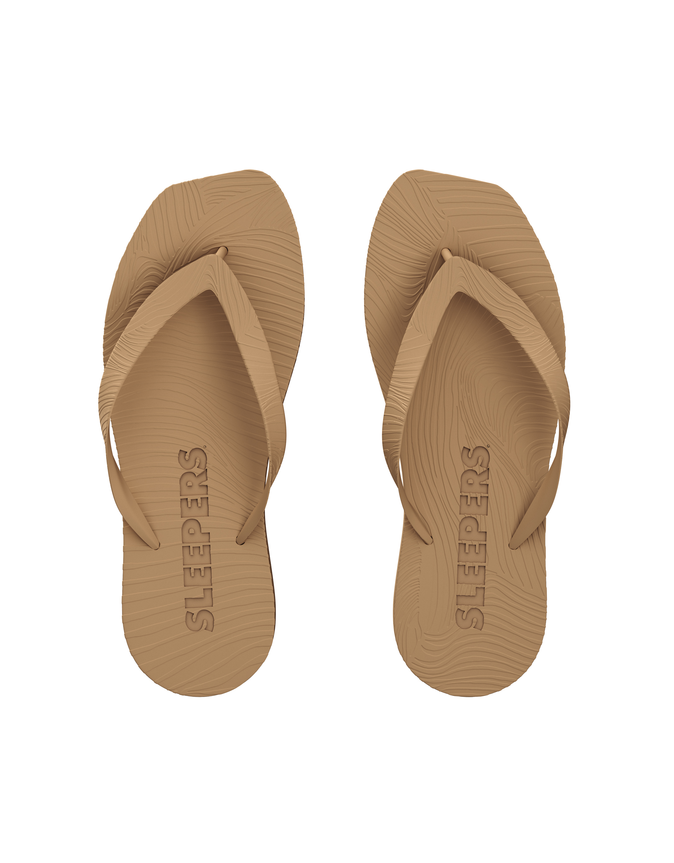 נעלי נשים - Sleepers - כפכפים HIGH PLATFORM - חום בהיר2