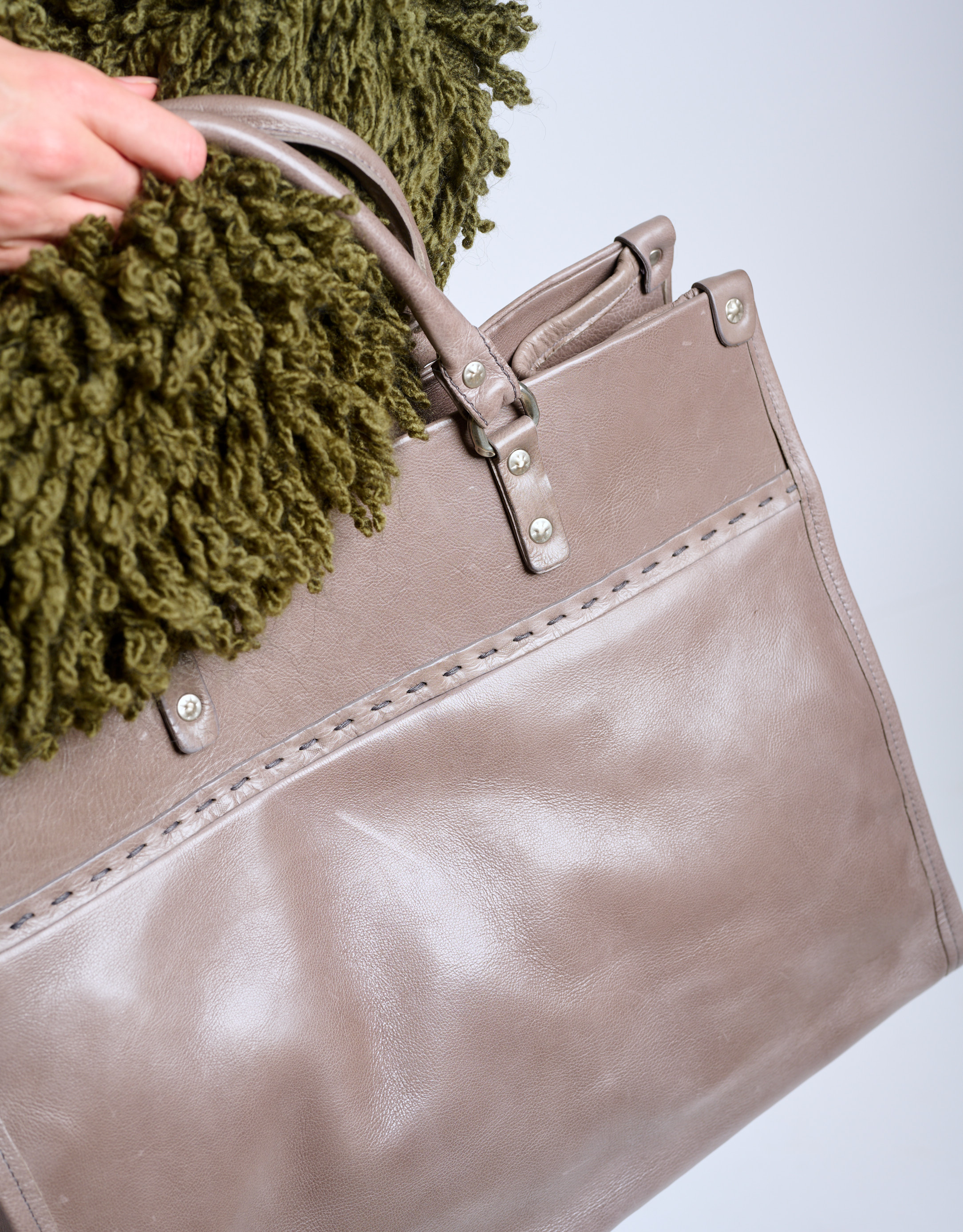 נעלי נשים - A.S. 98 - תיק יד גדול ADELE - אפור4