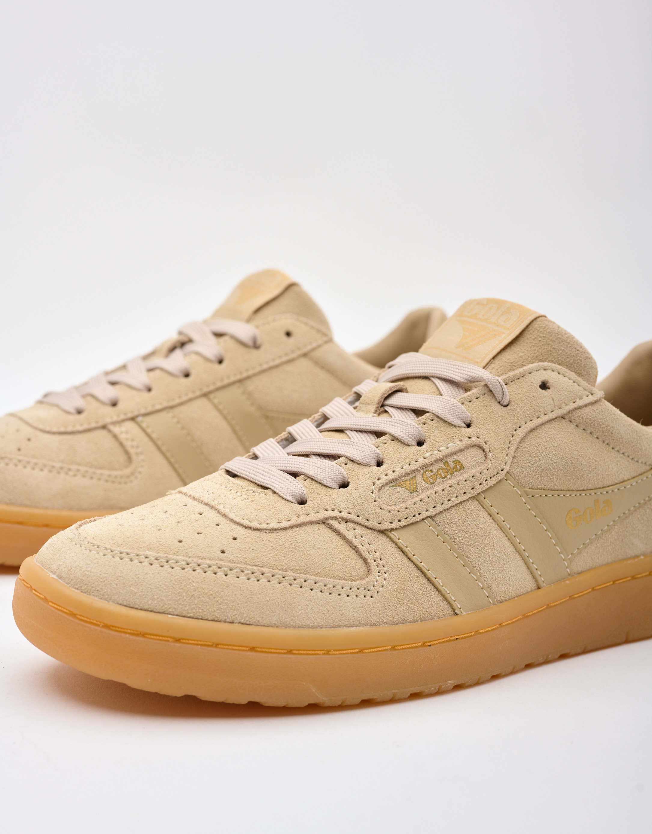 נעלי נשים - Gola - סניקרס זמש HAWK - בז'2