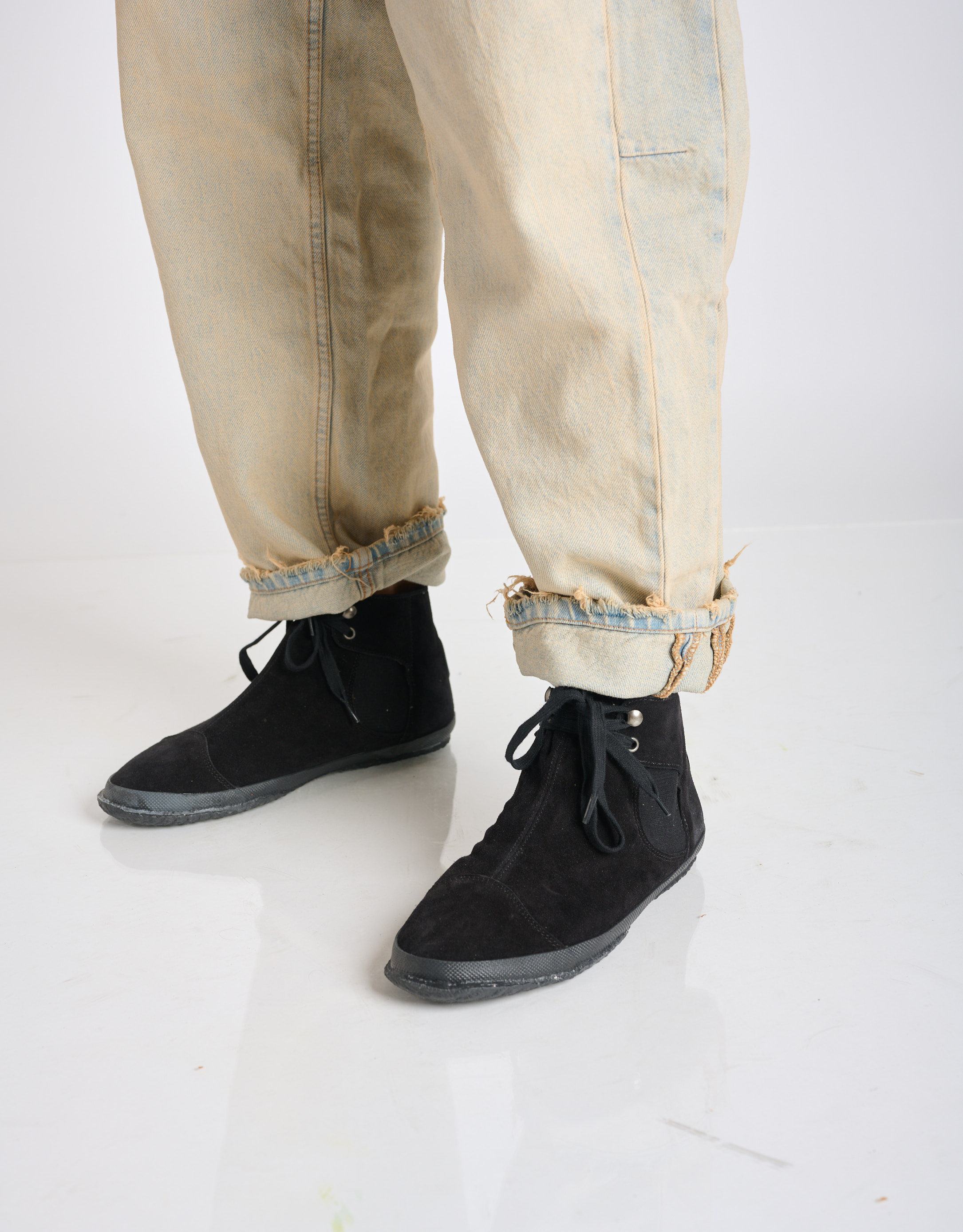 נעלי גברים - Aro - מגפיים מזמש WILLY - שחור2