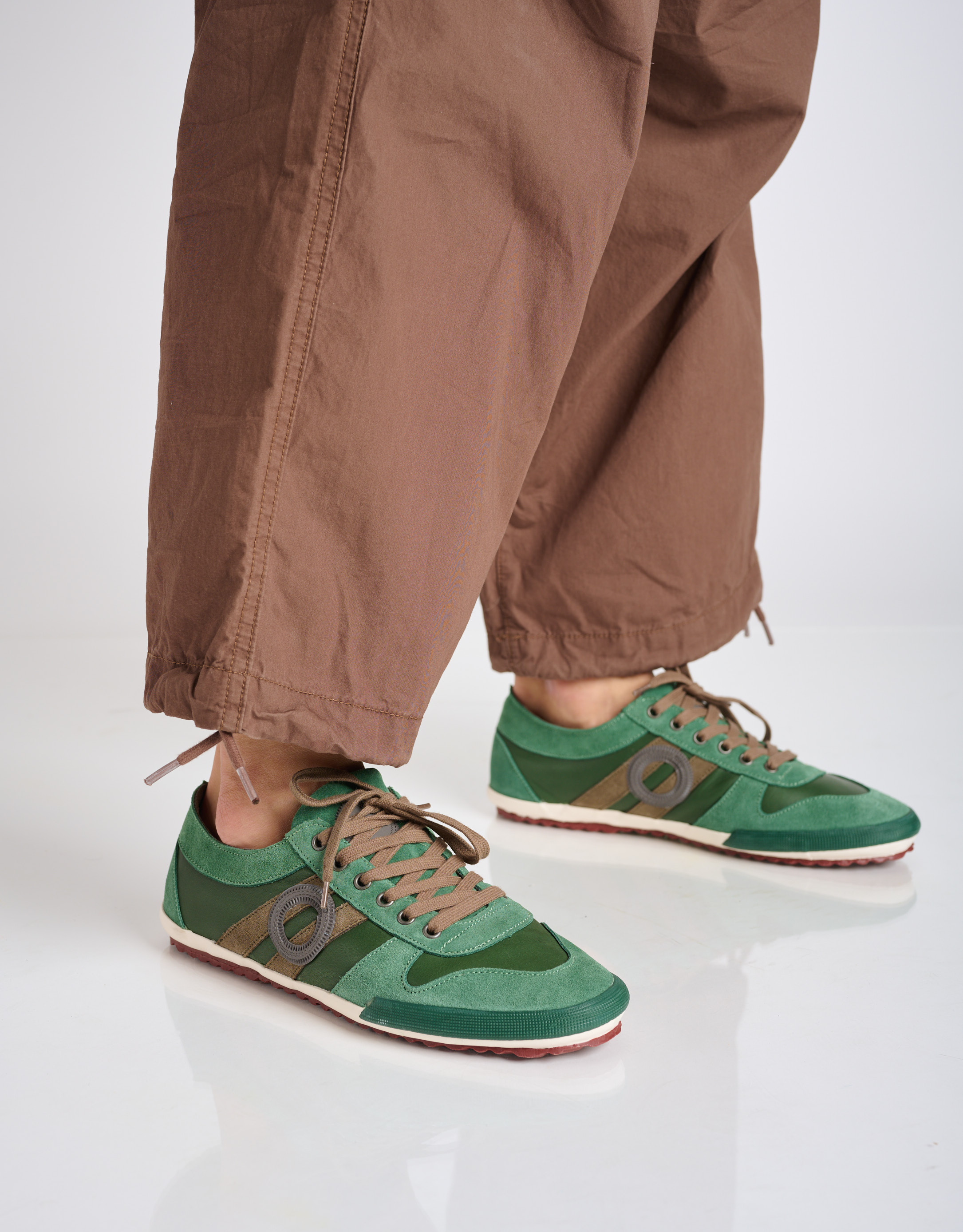 נעלי גברים - Aro - סניקרס עור IDO - ירוק2