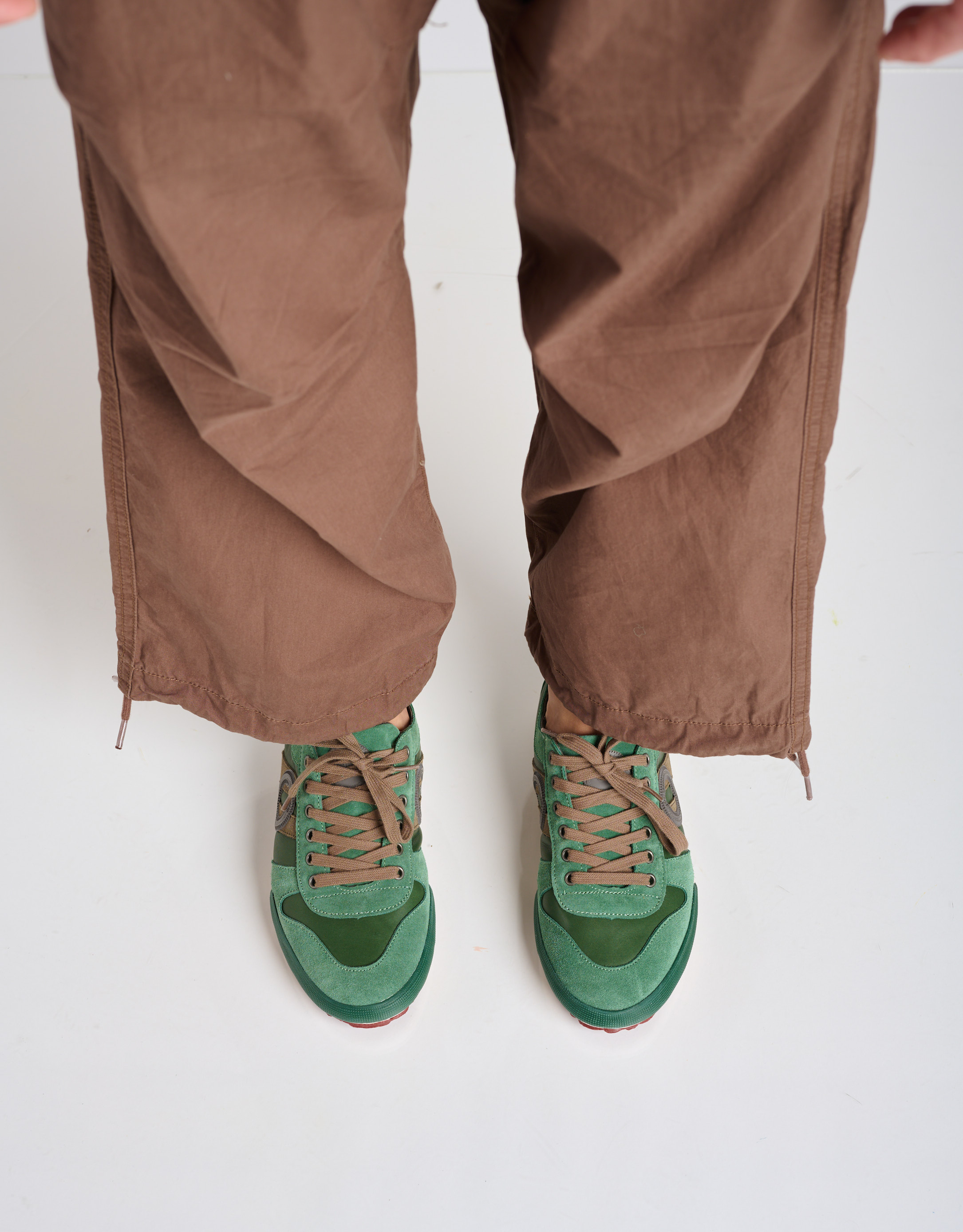 נעלי גברים - Aro - סניקרס עור IDO - ירוק3