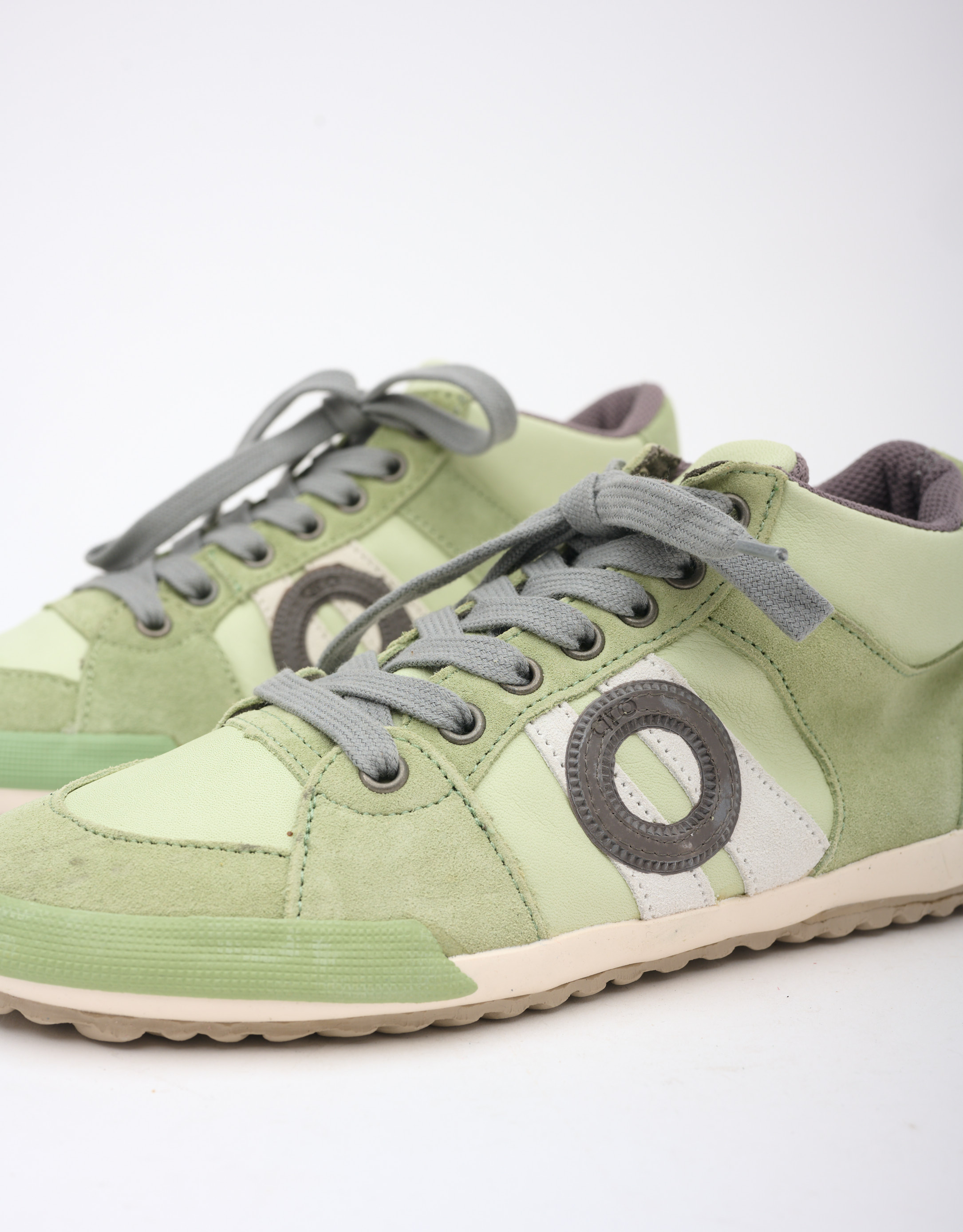 נעלי נשים - Aro - סניקרס גבוהות מעור IDO - מנטה2