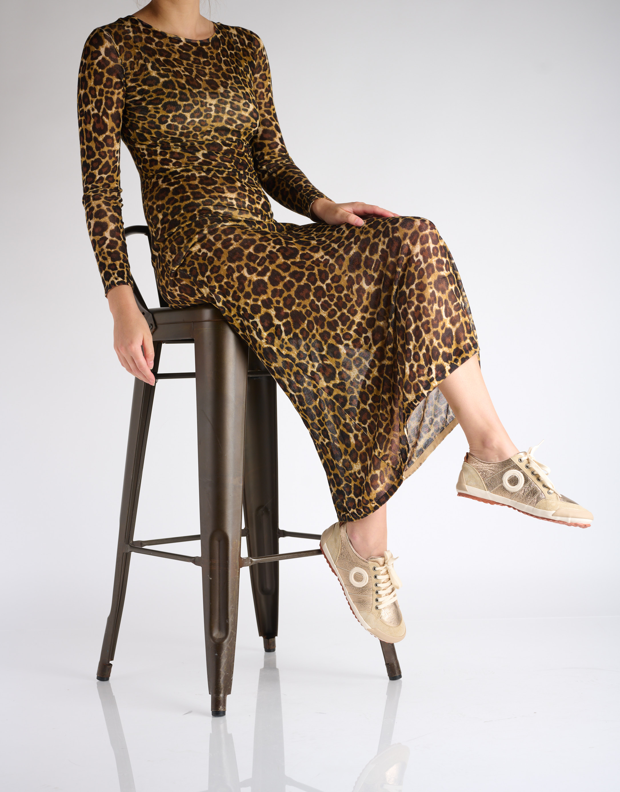 נעלי נשים - Aro - סניקרס מטאליות IDO B - זהב2