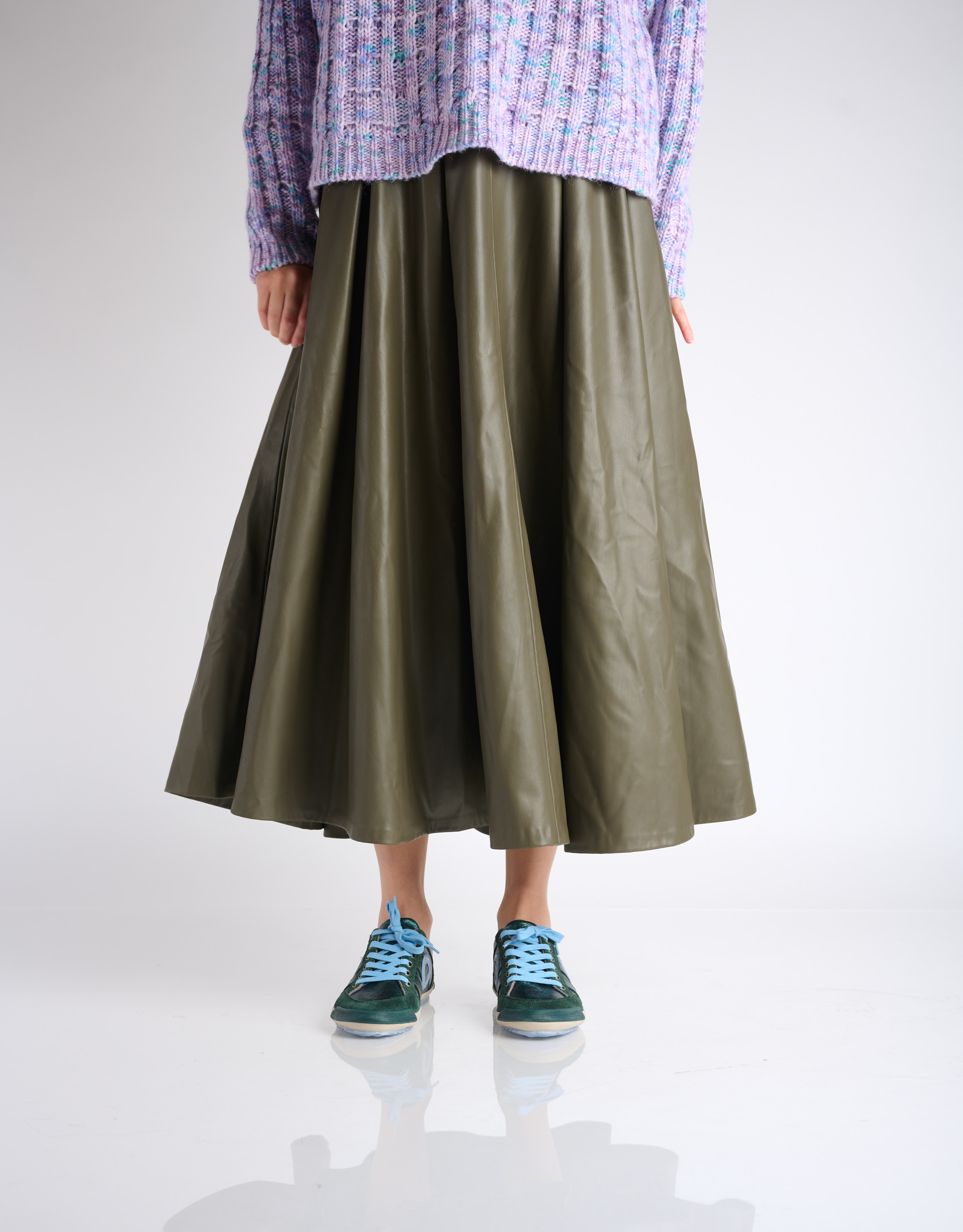 נעלי נשים - Aro - סניקרס מטאליות IDO B - ירוק3