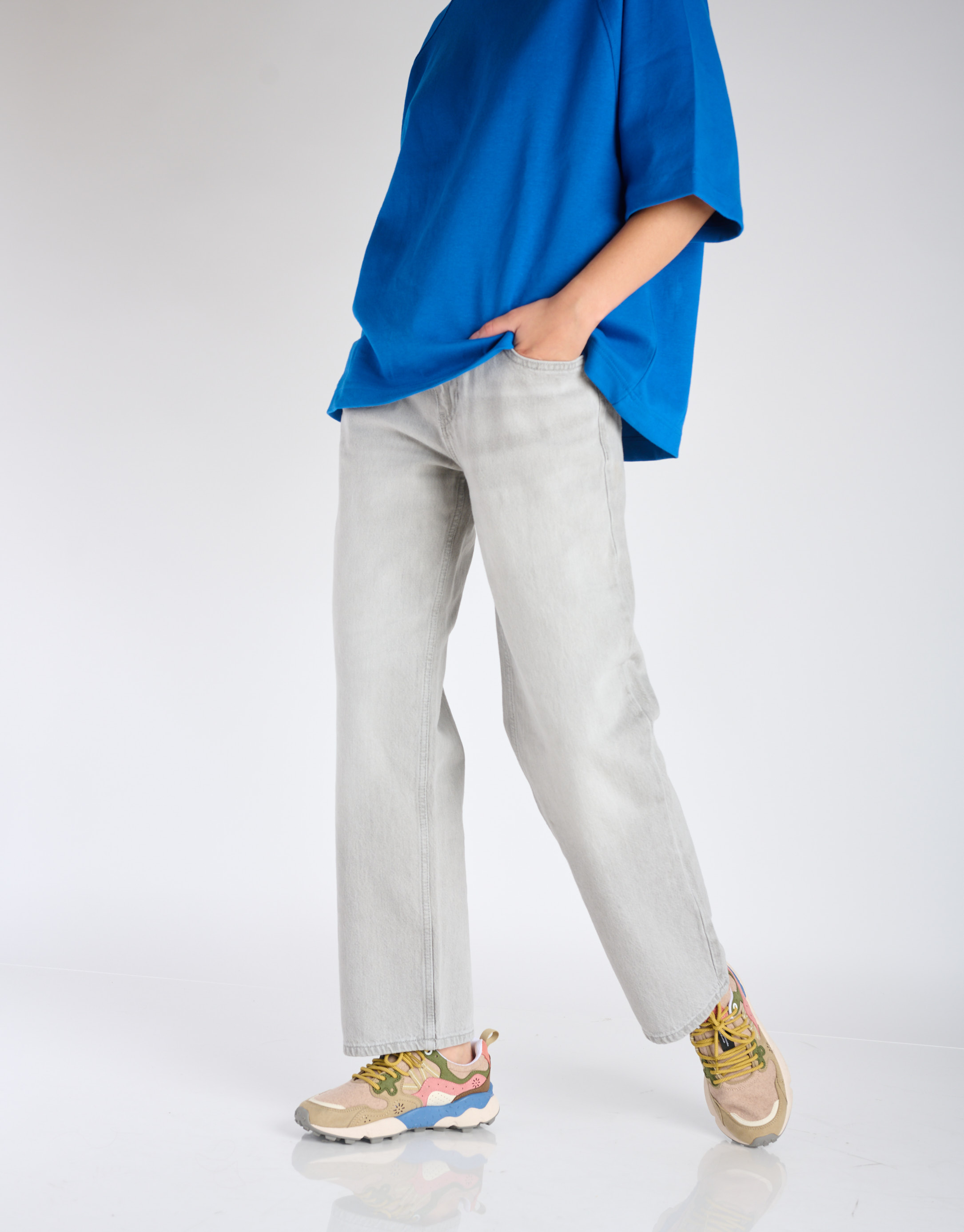 נעלי נשים - Flower Mountain - סניקרס KAYSO  צמר - בז'   ורוד2