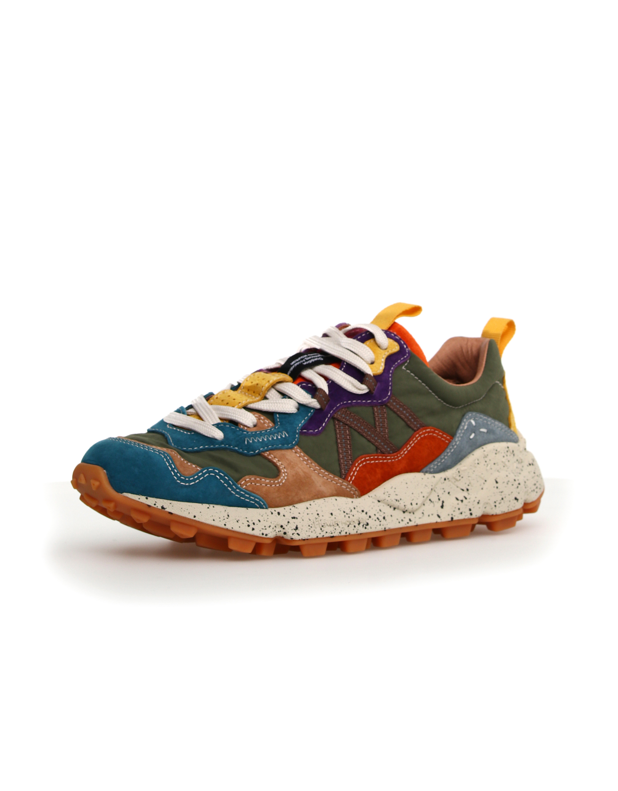 נעלי גברים - Flower Mountain - סניקרס LENZAN - ירוק   צהוב1