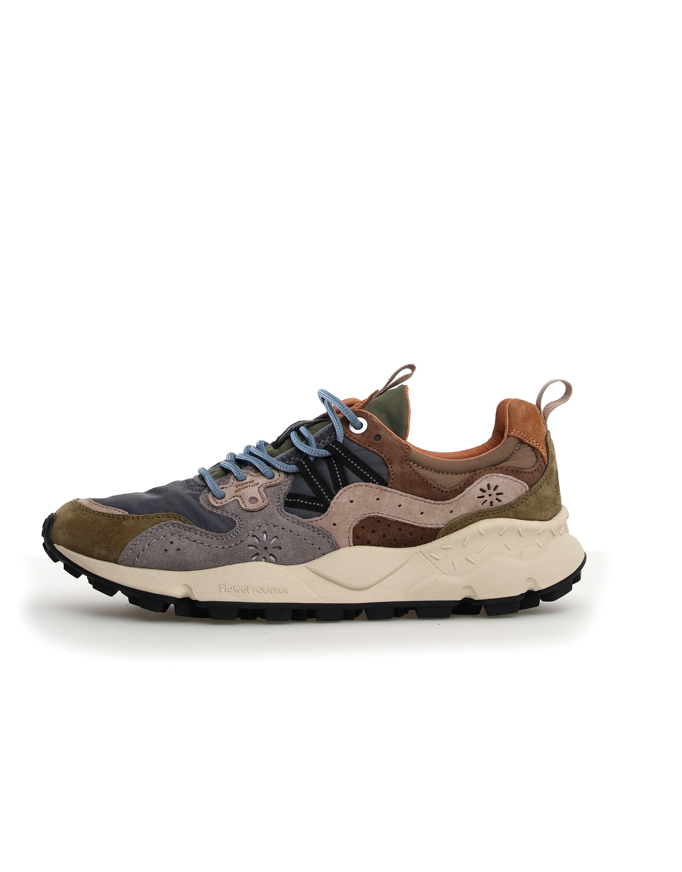 נעלי גברים - Flower Mountain - סניקרס YAMANO 3 - אפור   ירוק1