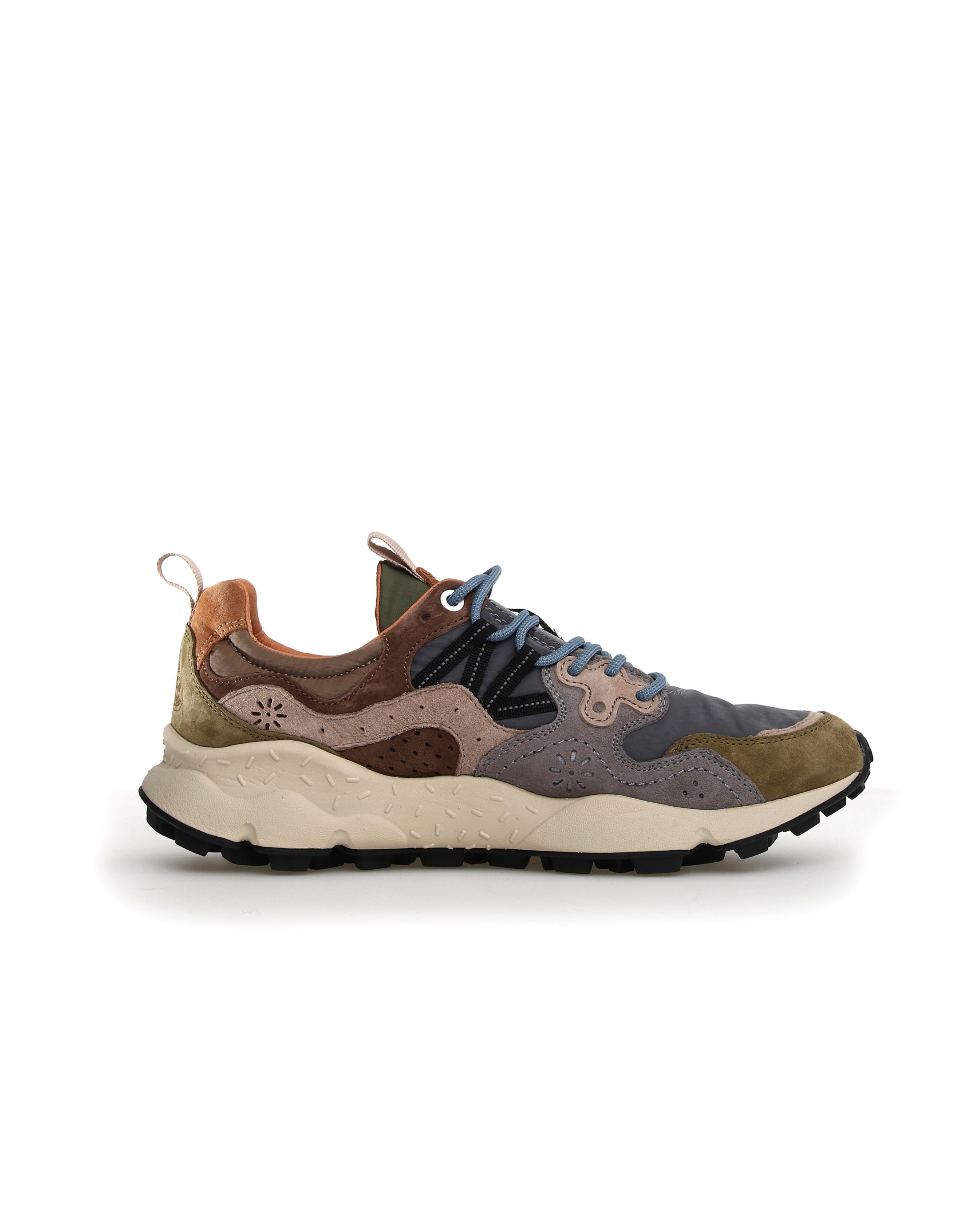 נעלי גברים - Flower Mountain - סניקרס YAMANO 3 - אפור   ירוק4