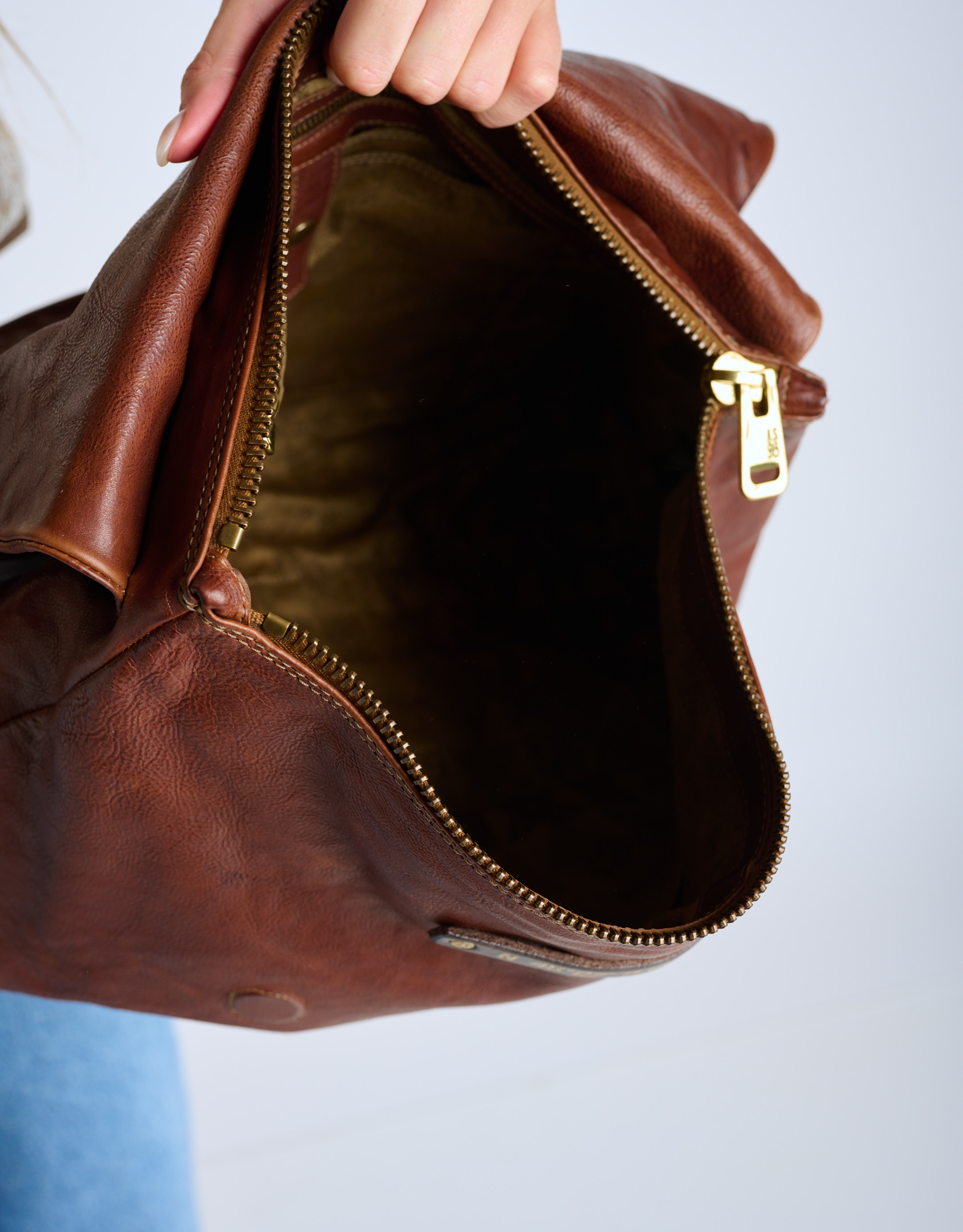 נעלי נשים - A.S. 98 - תיק צד עם ניטים LIA - חום2