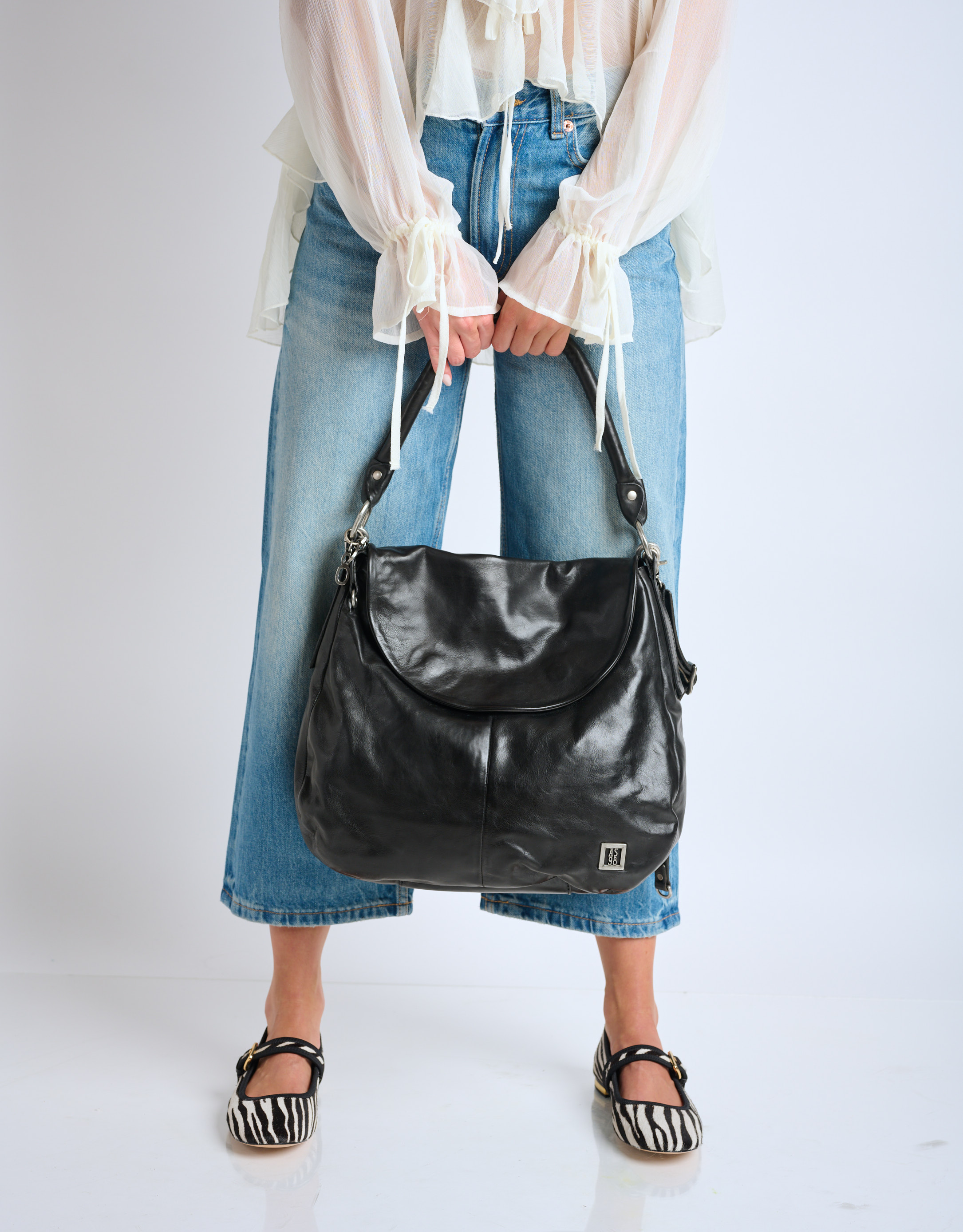 נעלי נשים - A.S. 98 - תיק צד LUNA - שחור4