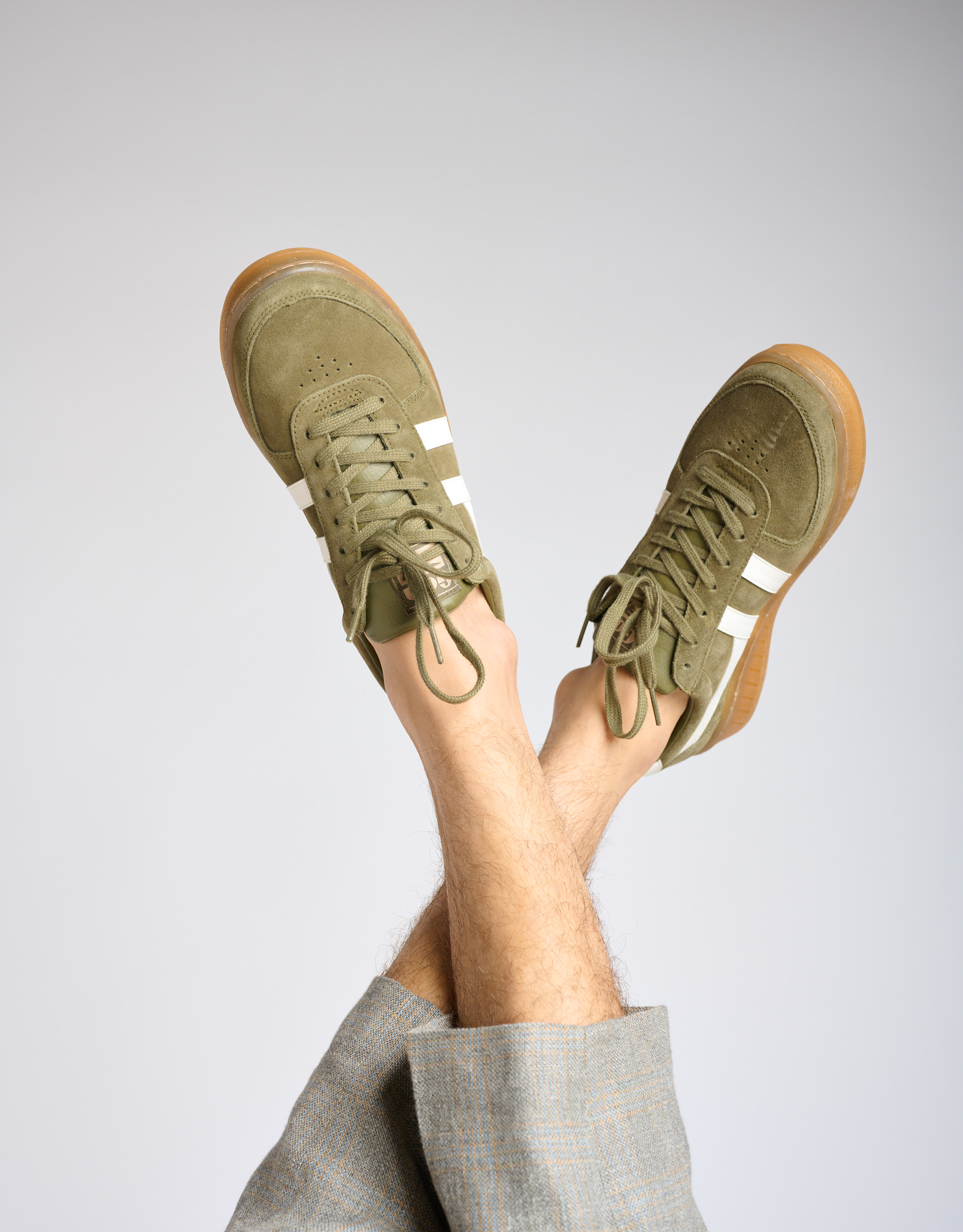 נעלי גברים - Gola - סניקרס GRANDSLAM זמש - חאקי3