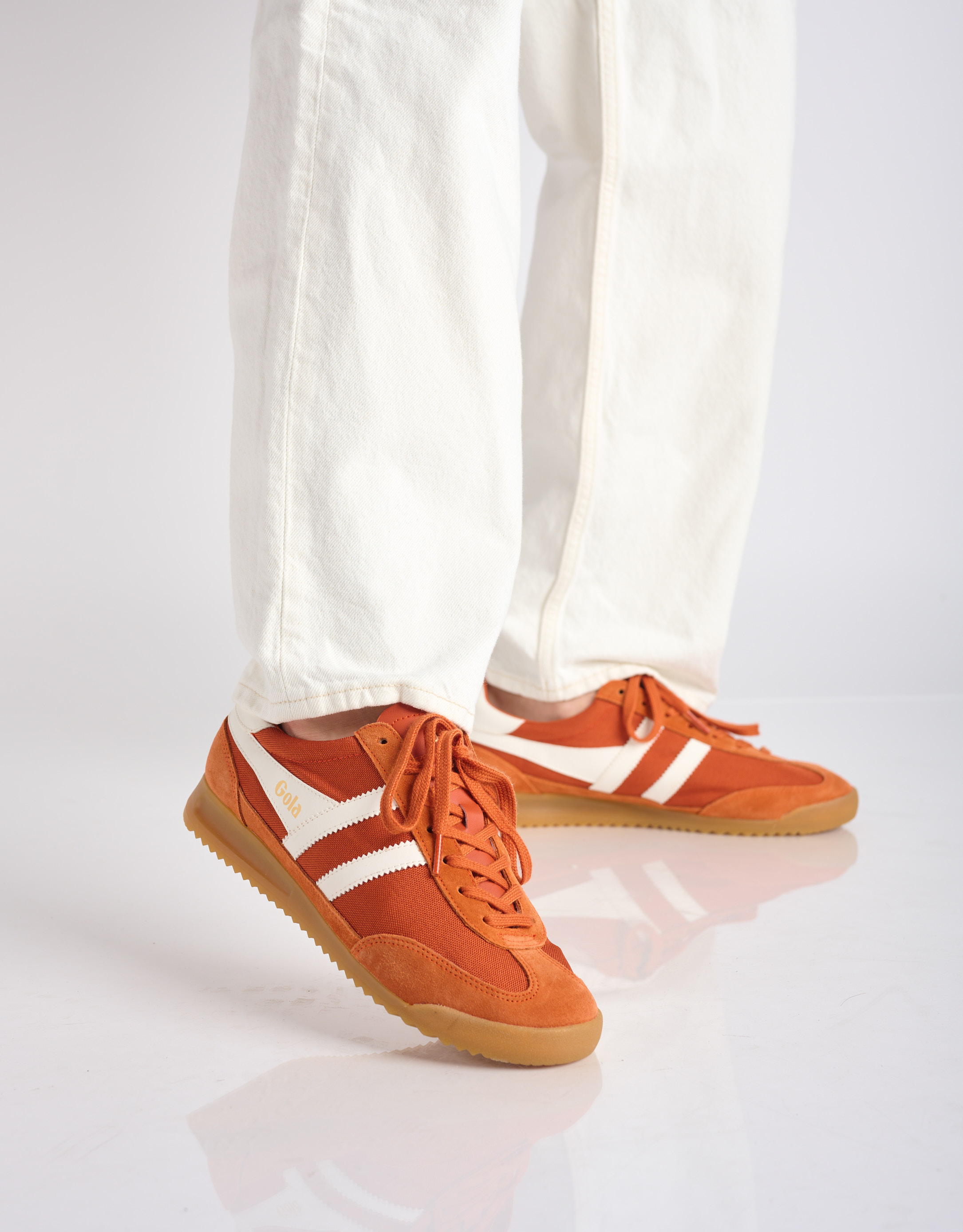 נעלי גברים - Gola - סניקרס TORNADO - כתום2