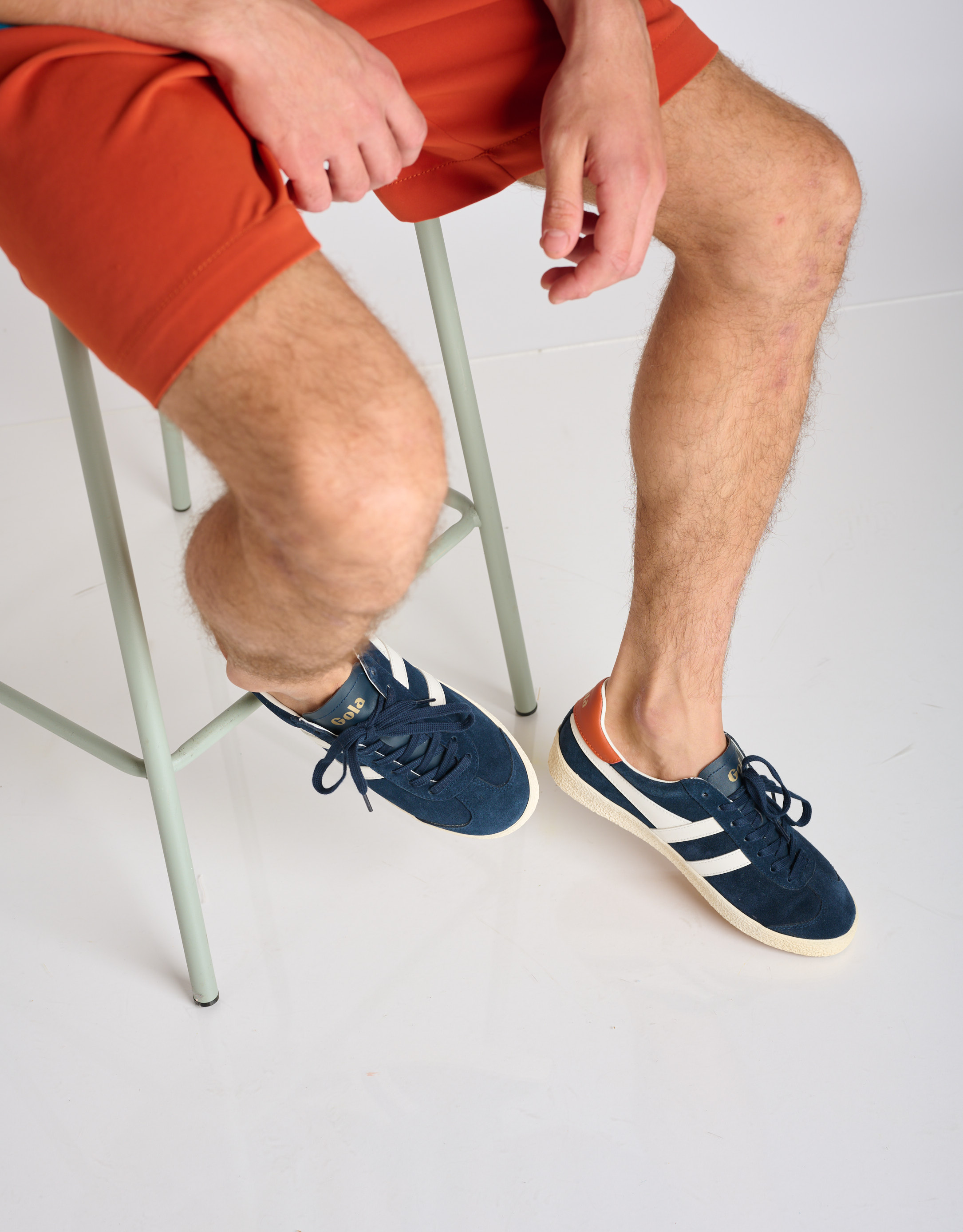 נעלי גברים - Gola - סניקרס עור MEDALLIST - כחול3