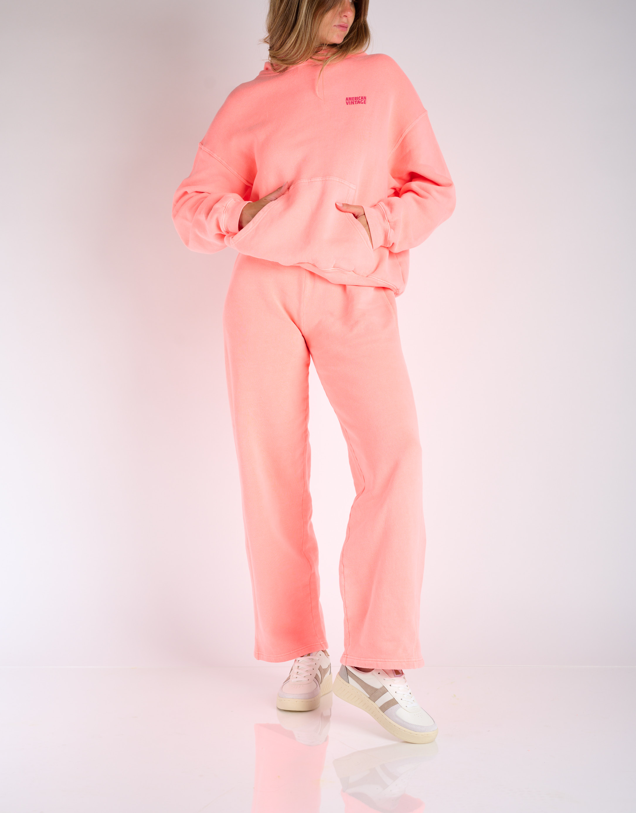 נעלי נשים - Gola - סניקרס GRANDSLAM TRIDENT - לבן   אפור2