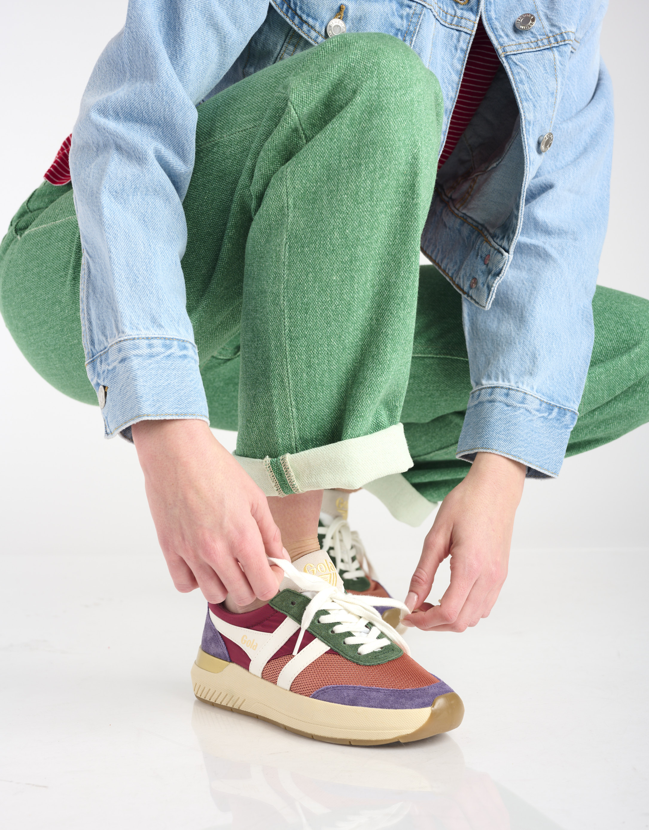 נעלי נשים - Gola - סניקרס RAVEN - ורוד   סגול